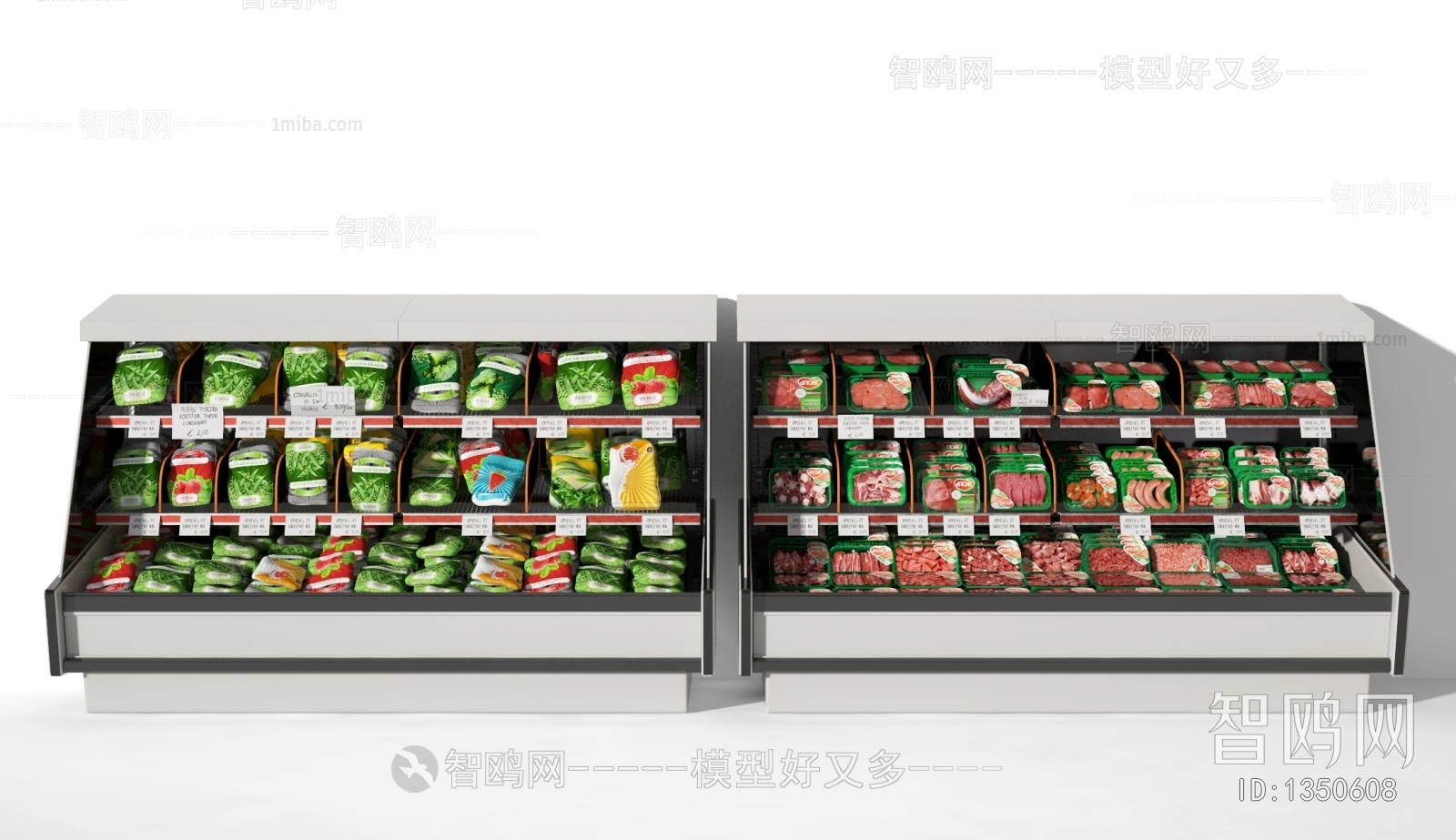 现代超市肉菜展示柜冰箱冰柜