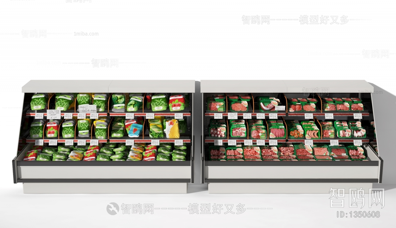 Modern Supermarket Shelf