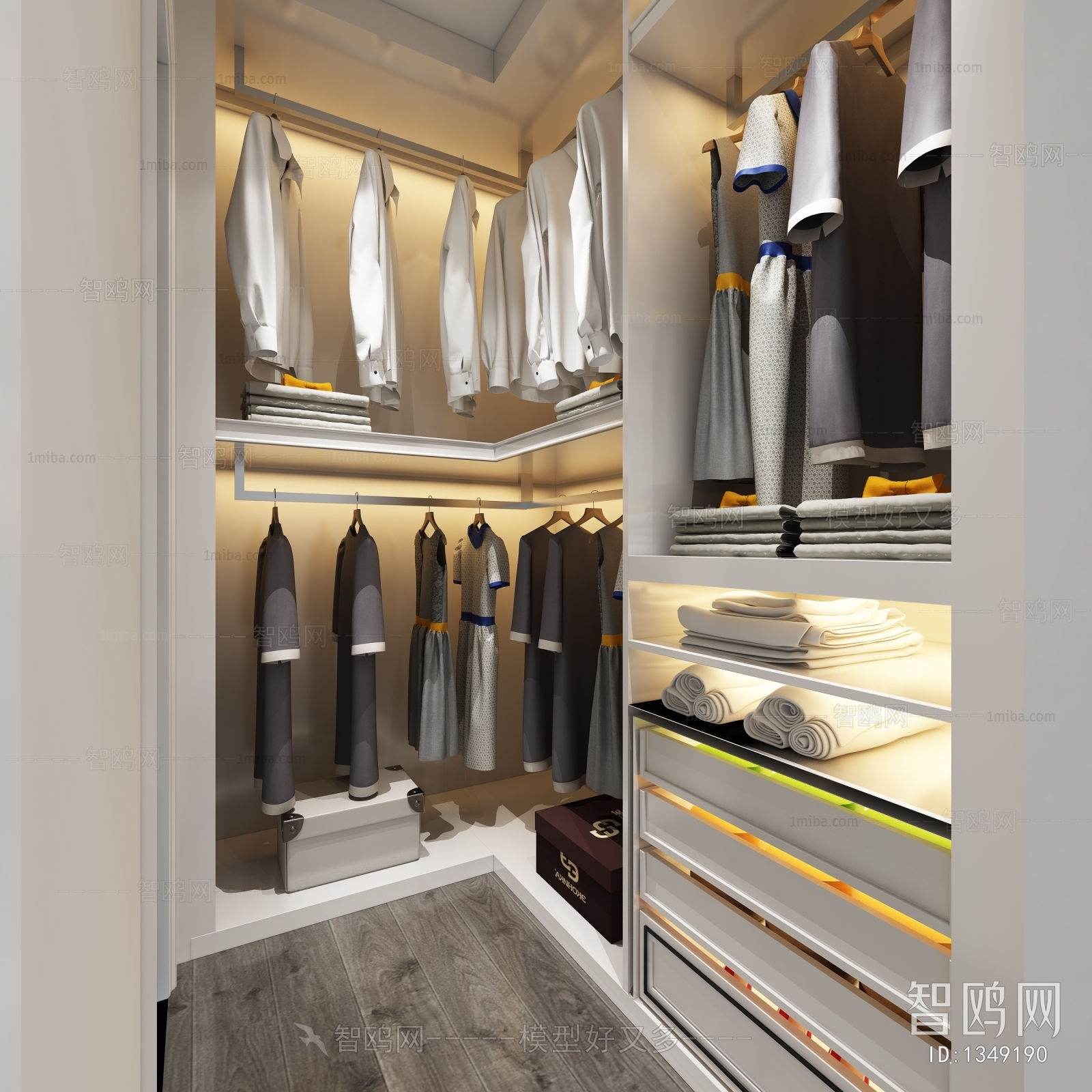 Modern Clothes Storage Area