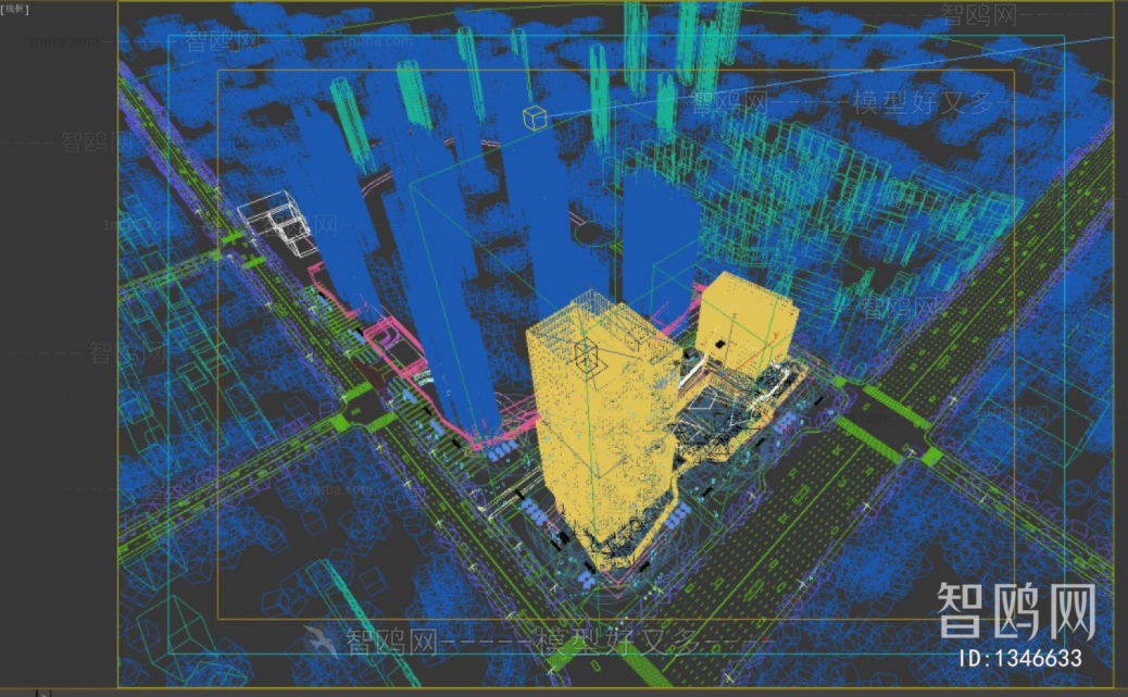 Modern Architectural Bird's-eye View Planning