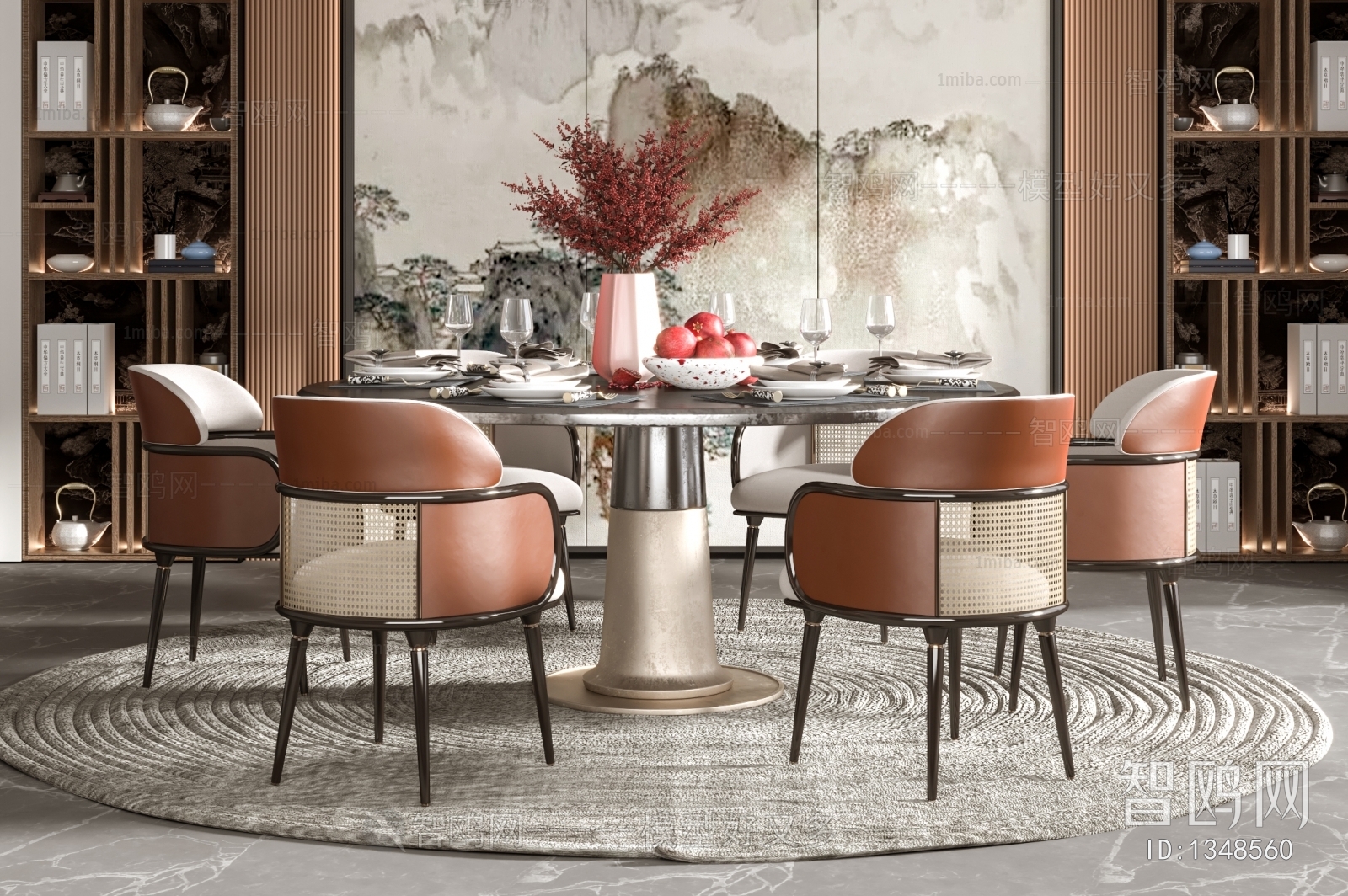 New Chinese Style Dining Room