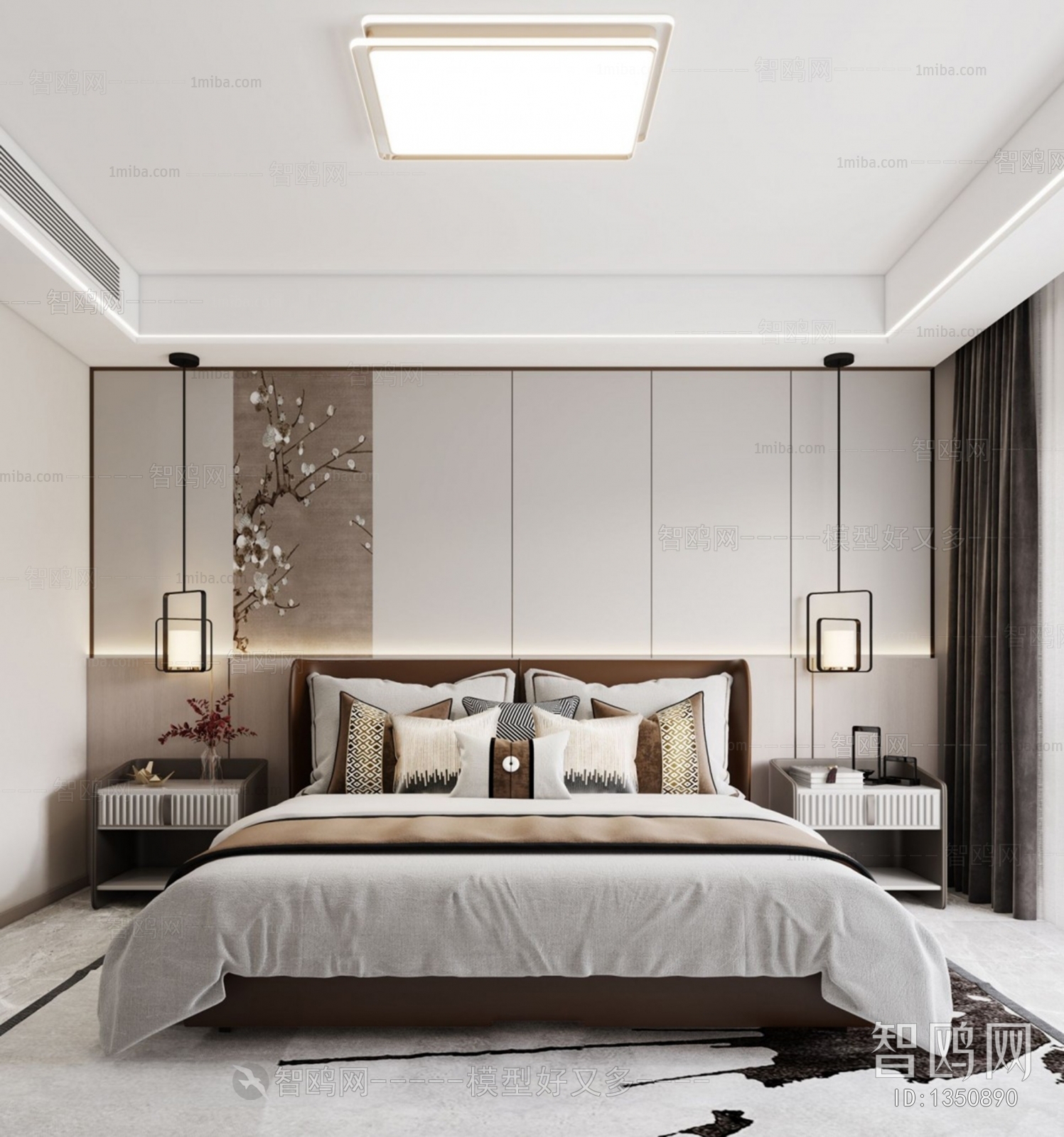 New Chinese Style Bedroom