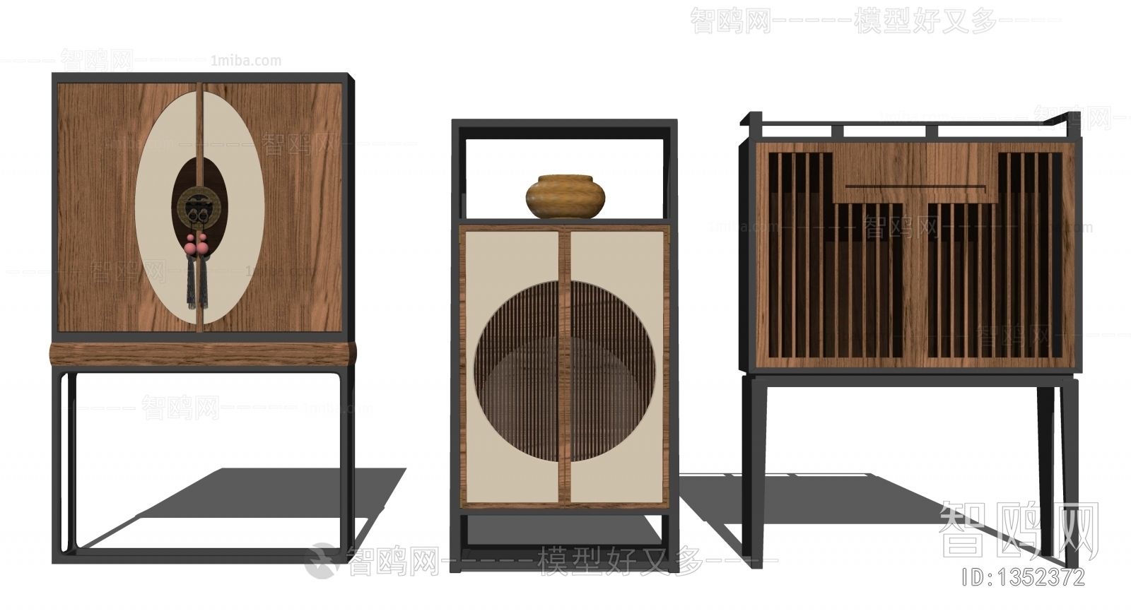 New Chinese Style Decorative Cabinet