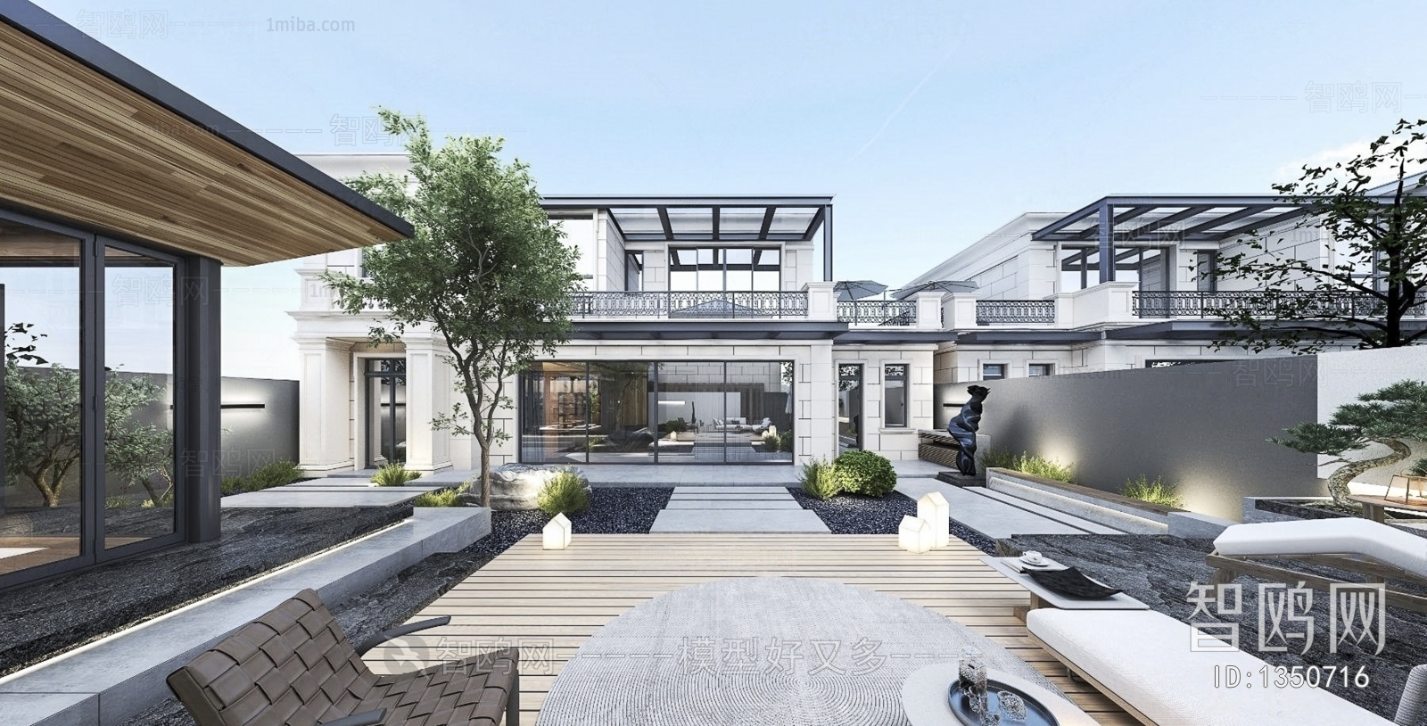 Modern Courtyard/landscape