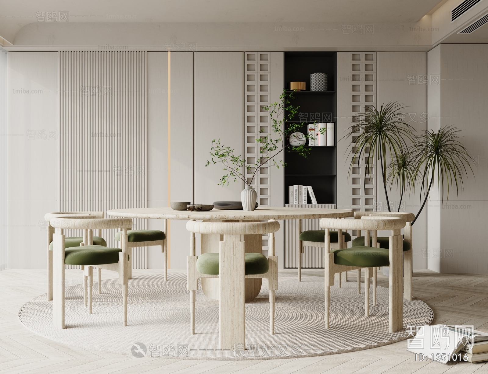 Wabi-sabi Style Dining Room