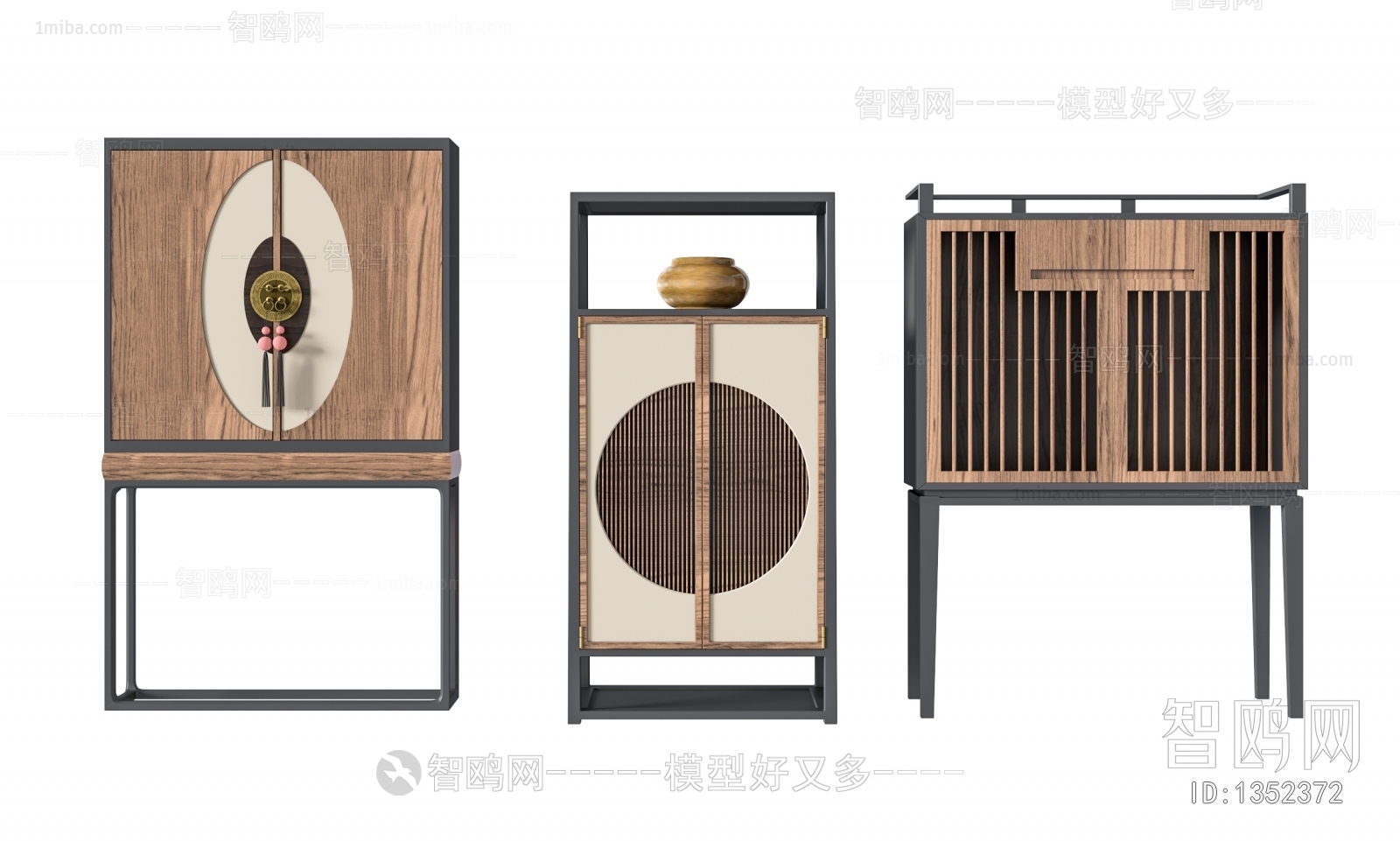 New Chinese Style Decorative Cabinet