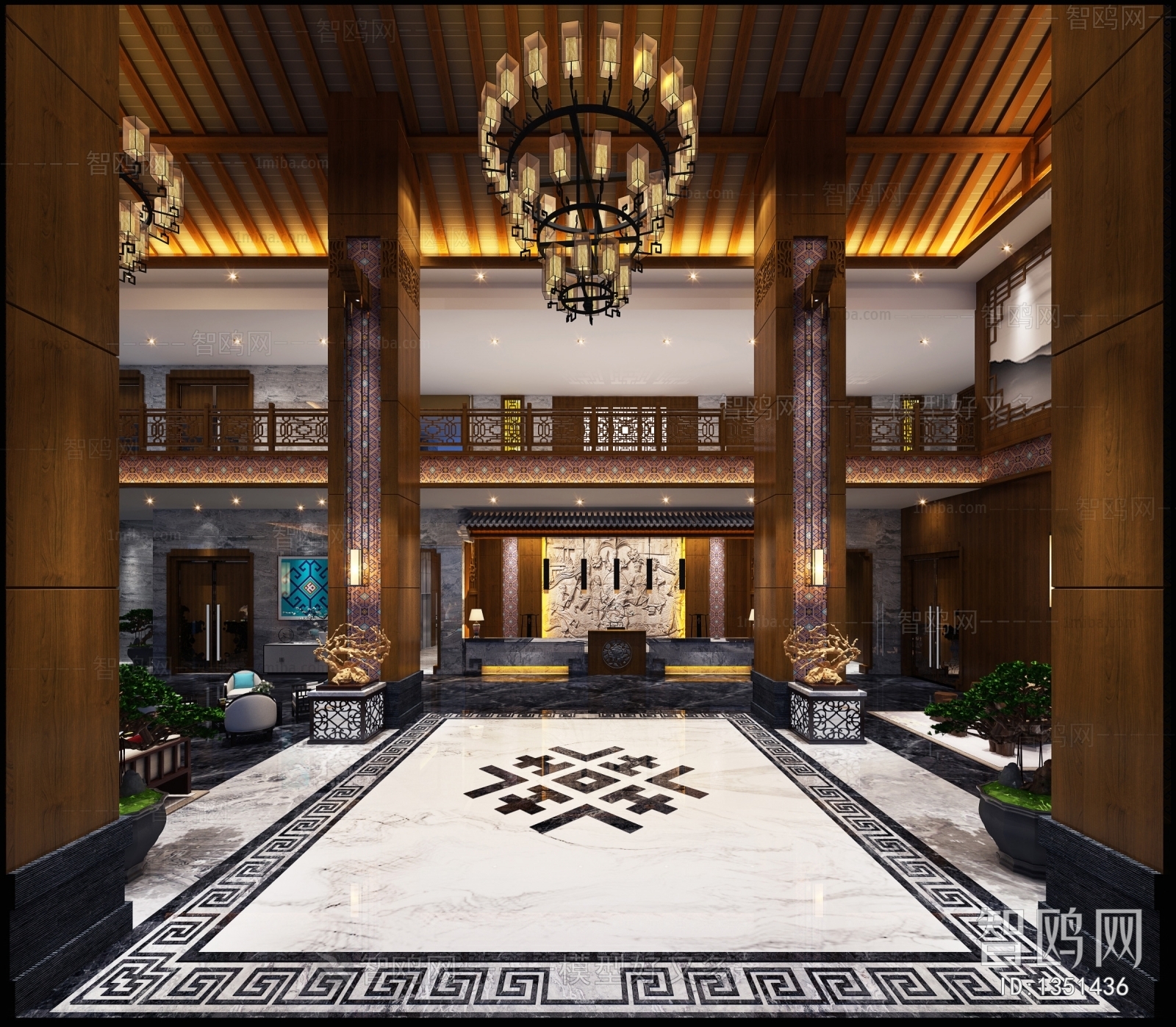 New Chinese Style Lobby Hall