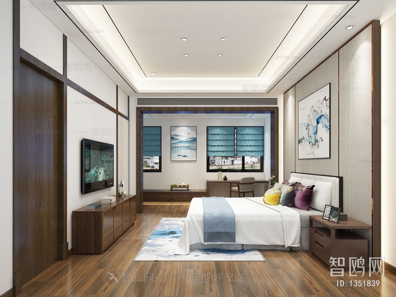 New Chinese Style Bedroom