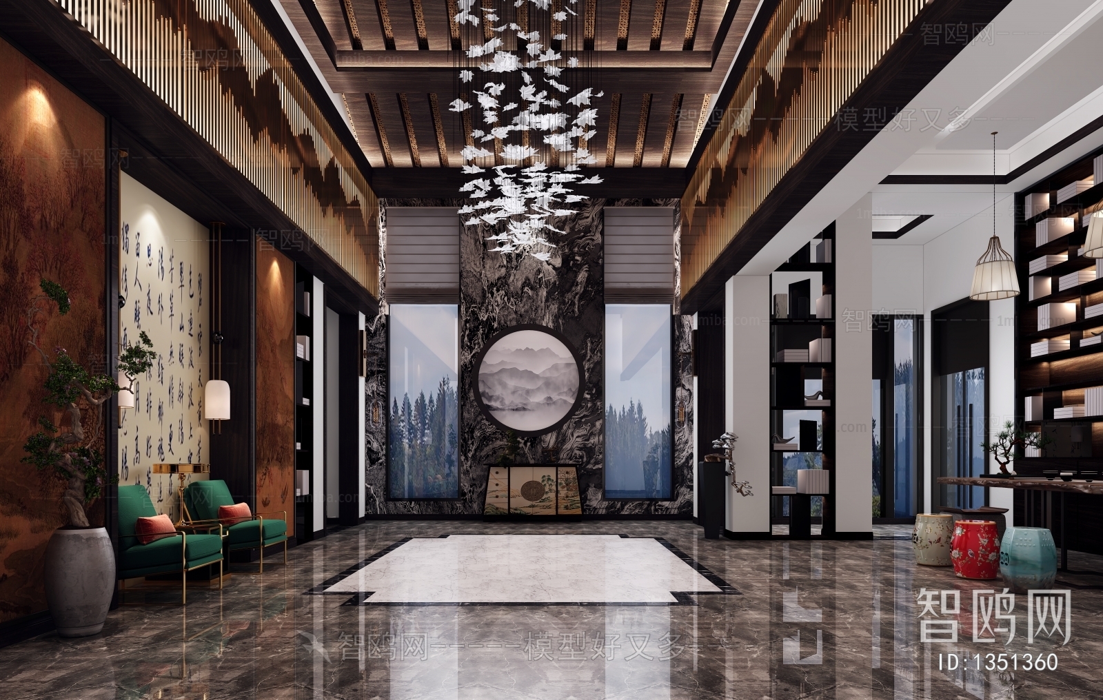 New Chinese Style Lobby Hall