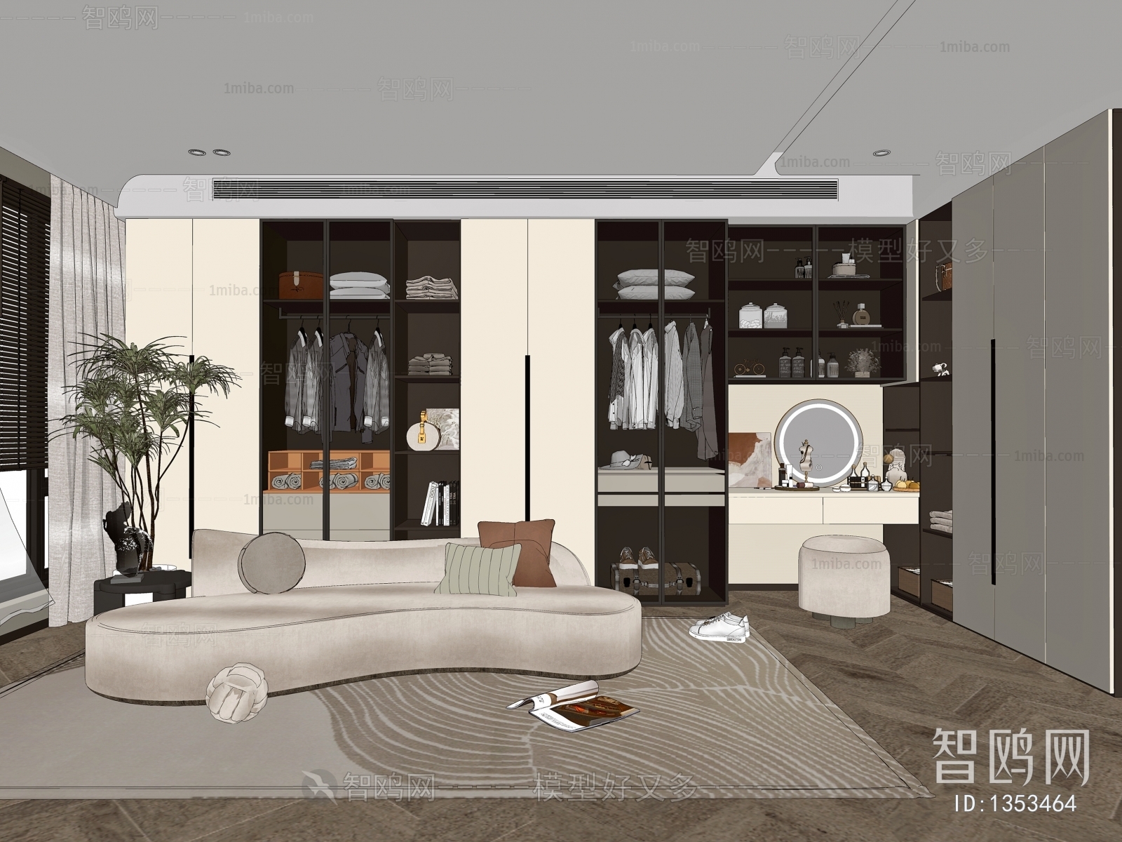 Modern Clothes Storage Area