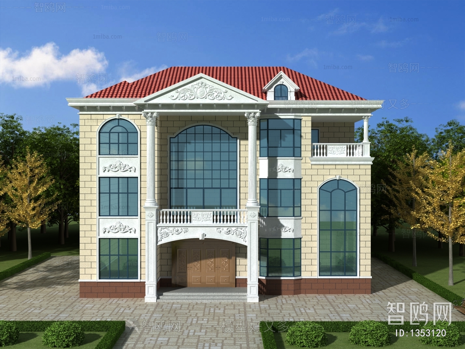 Simple European Style Villa Appearance