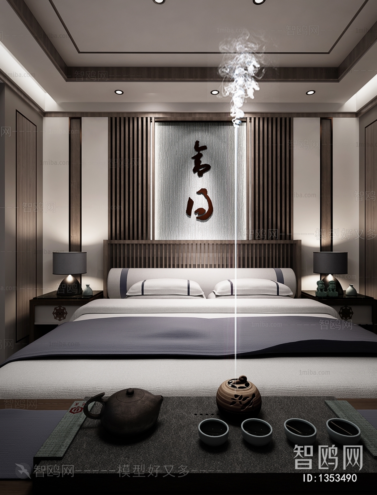 New Chinese Style Bedroom