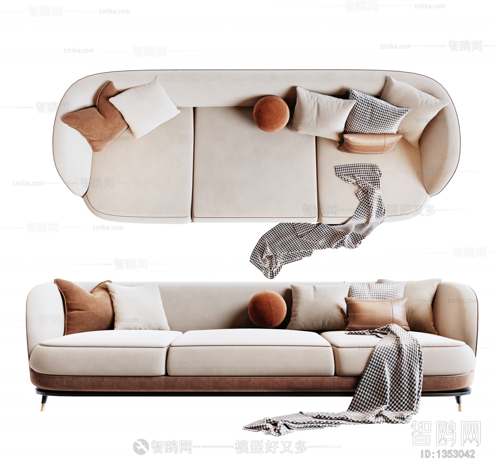 Modern Three-seat Sofa