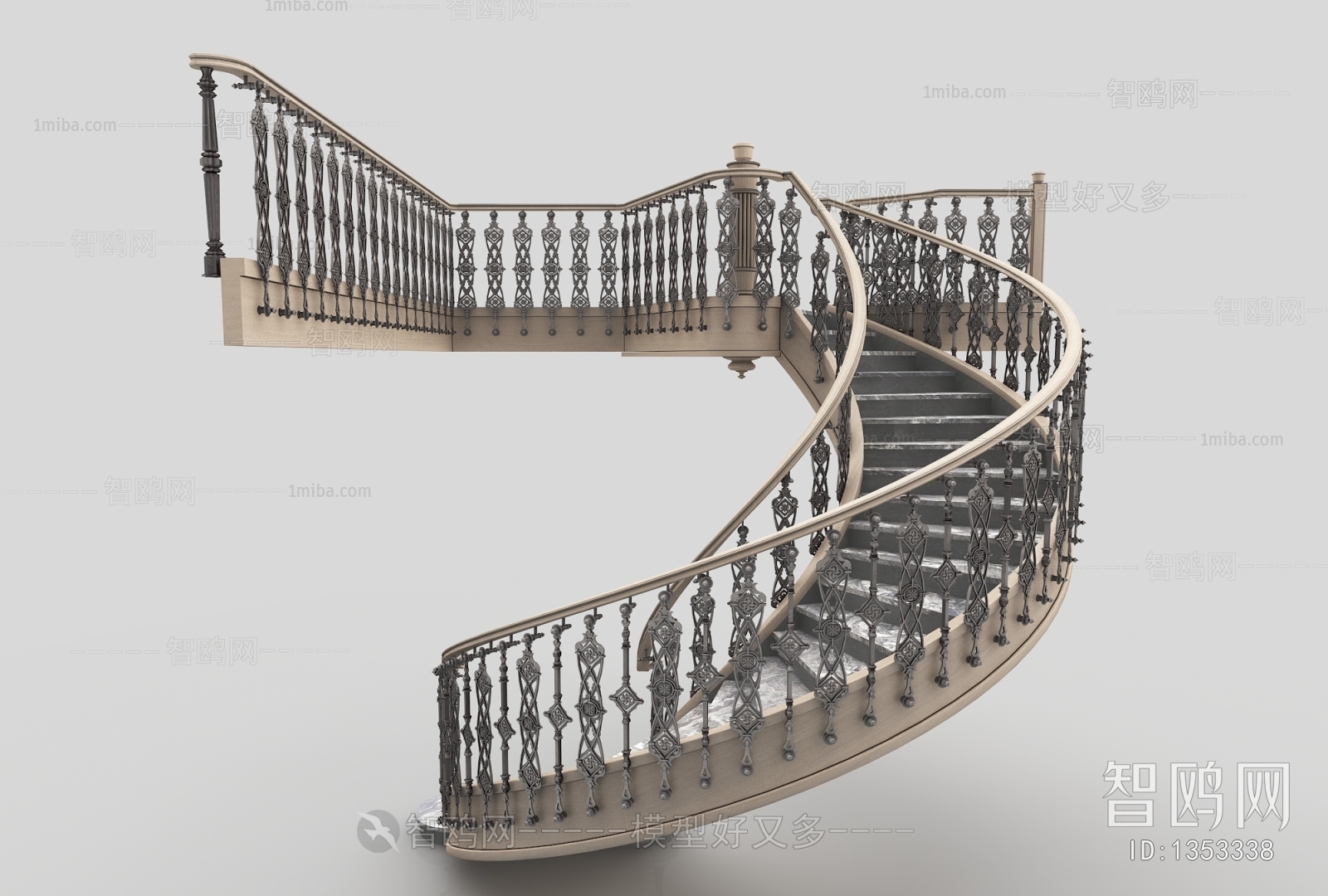 European Style Rotating Staircase