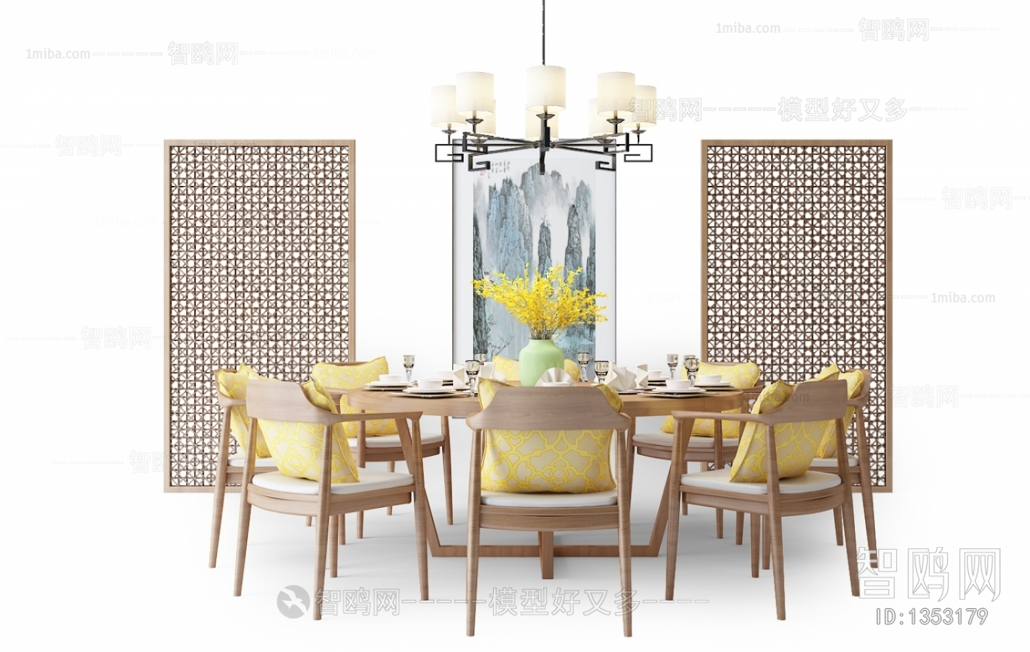 New Chinese Style Dining Table And Chairs