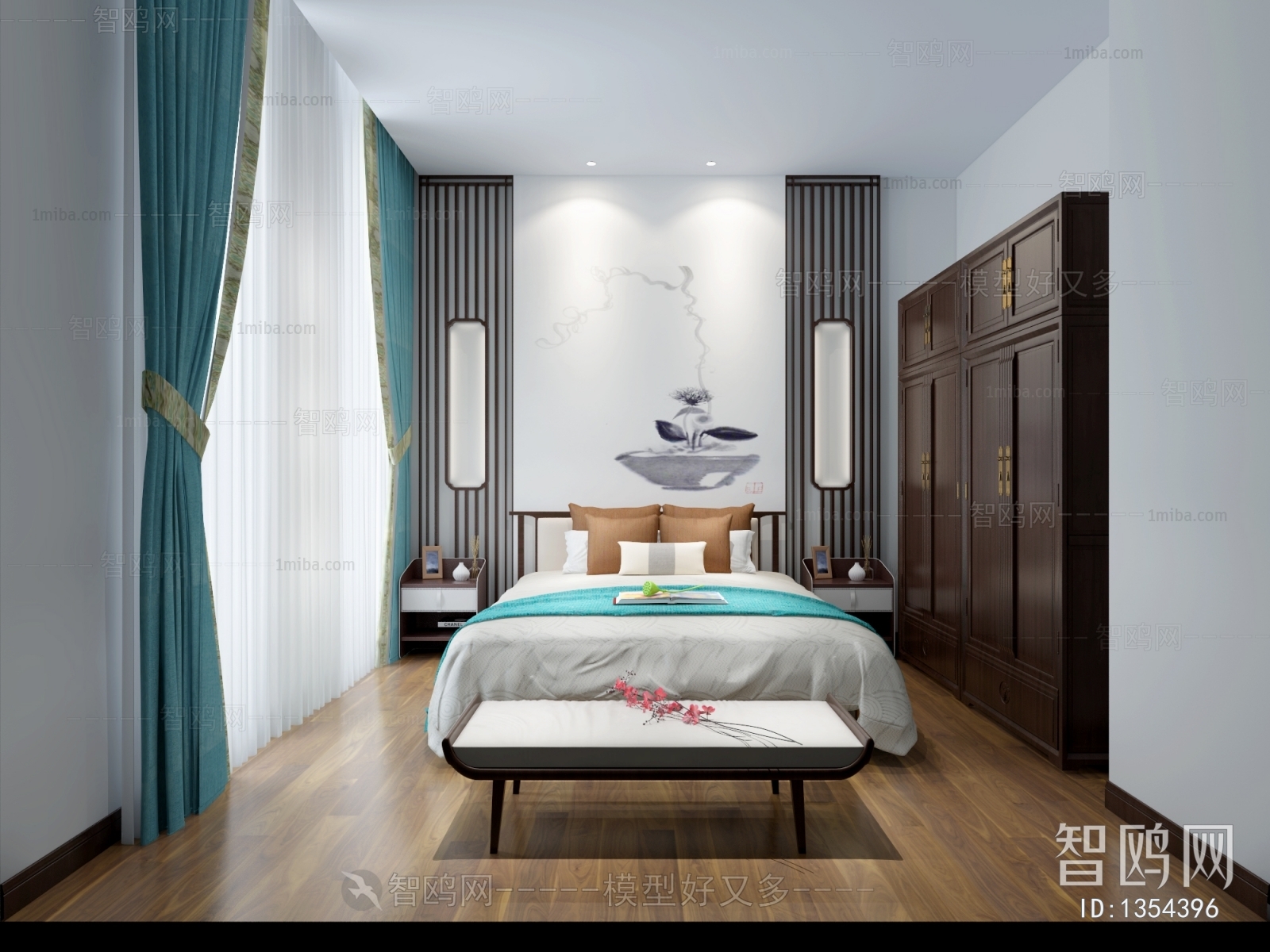 New Chinese Style Bedroom