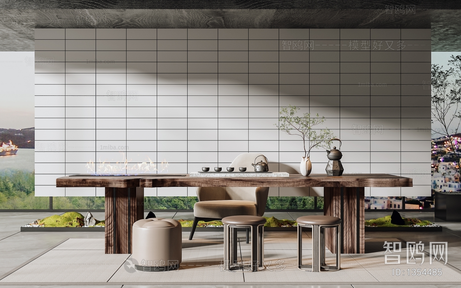 Modern New Chinese Style Tea Tables And Chairs