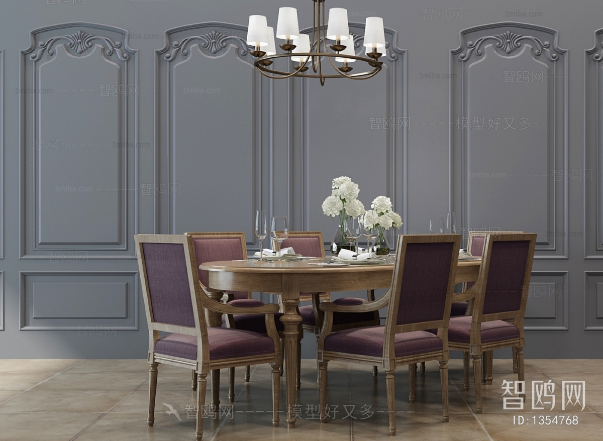 American Style Dining Table And Chairs