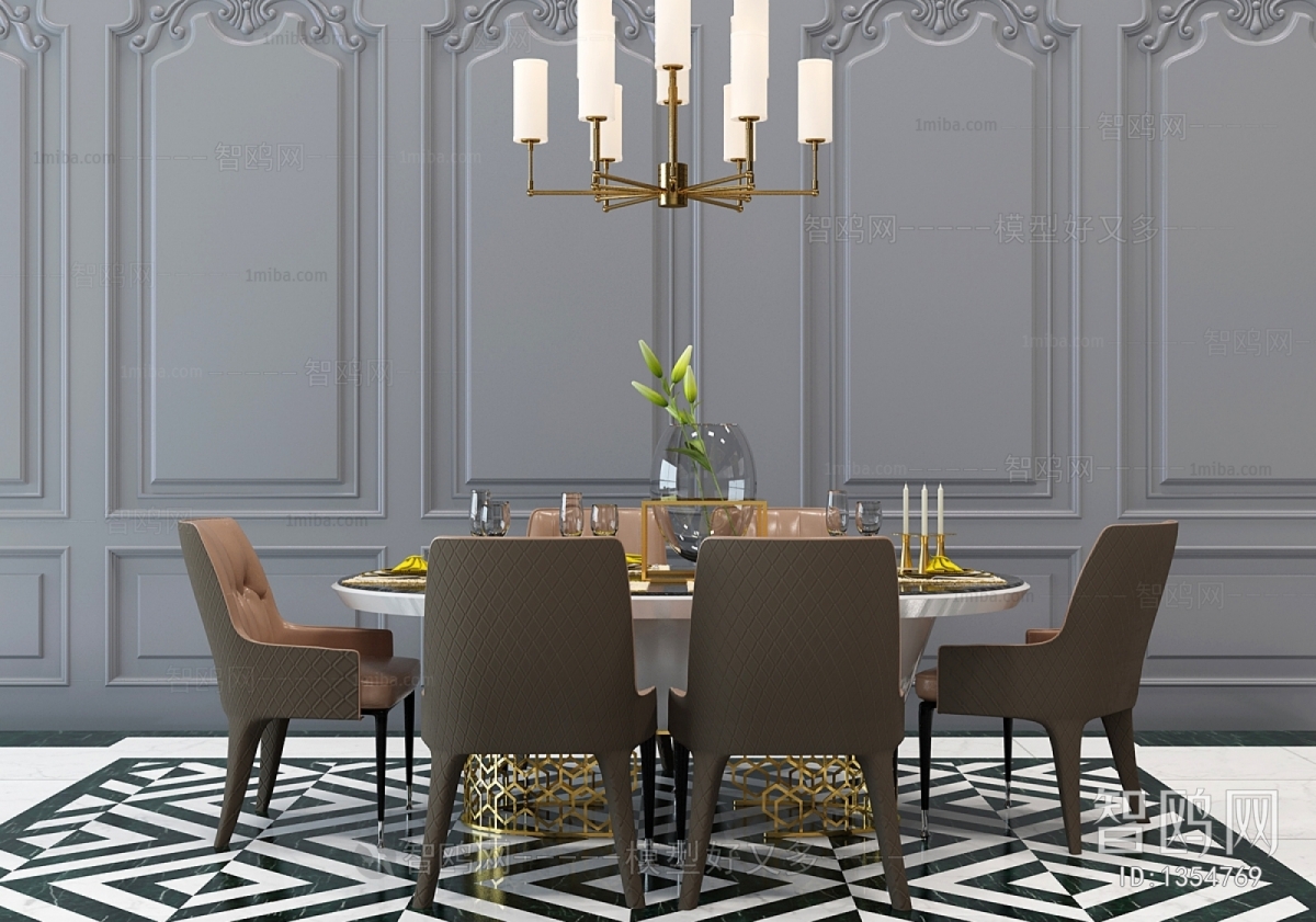 American Style Dining Table And Chairs