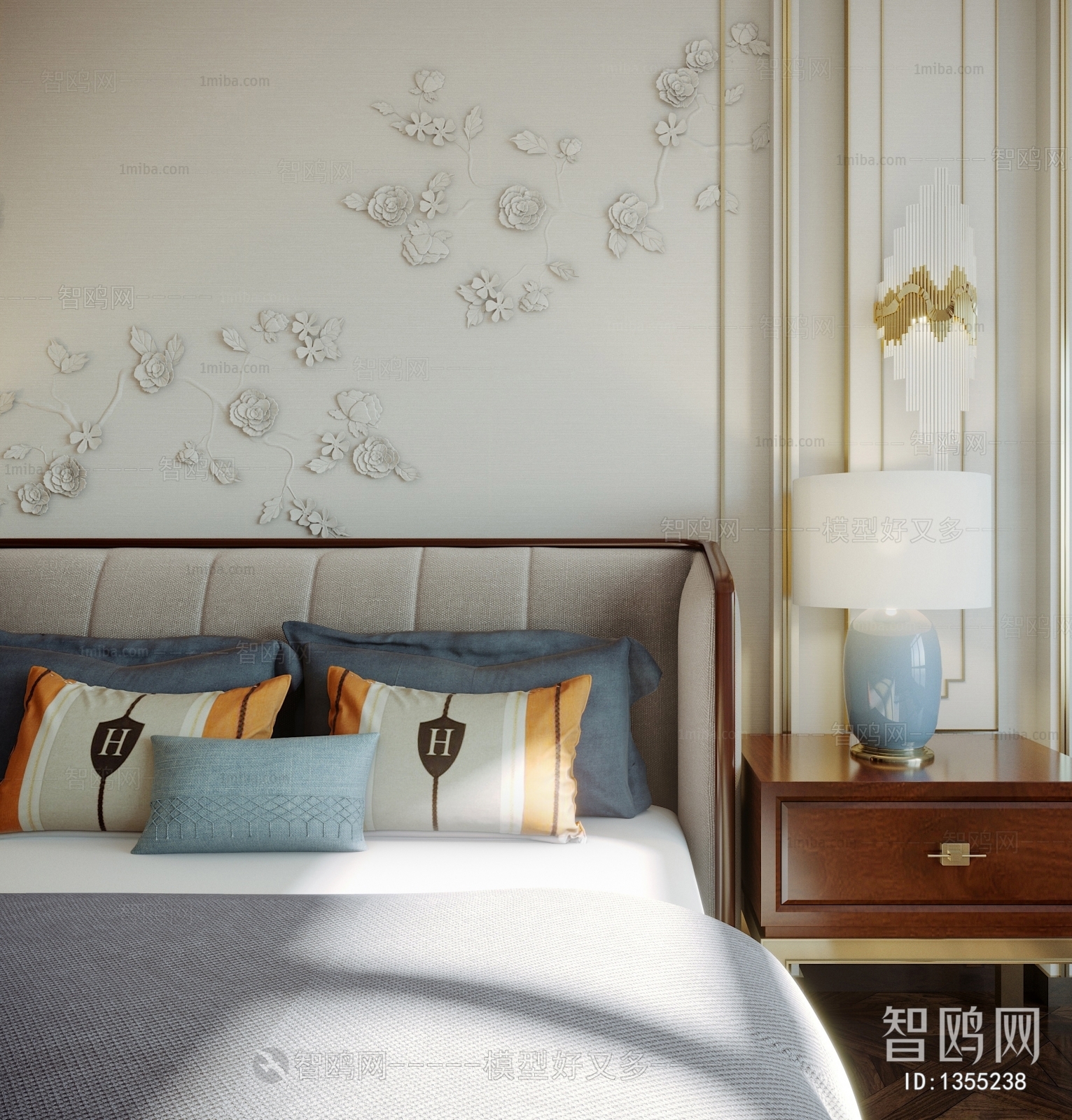 New Chinese Style Bedroom