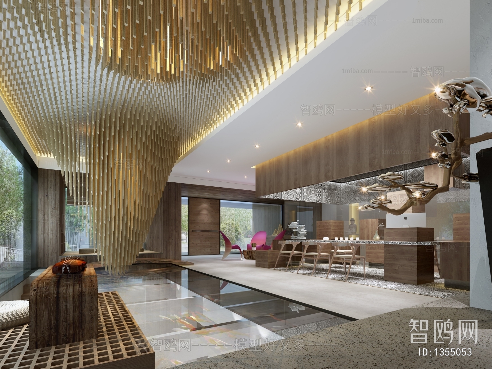 New Chinese Style Lobby Hall