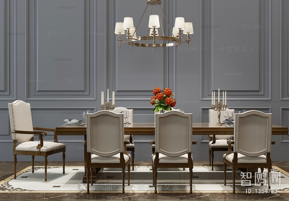 American Style Dining Table And Chairs