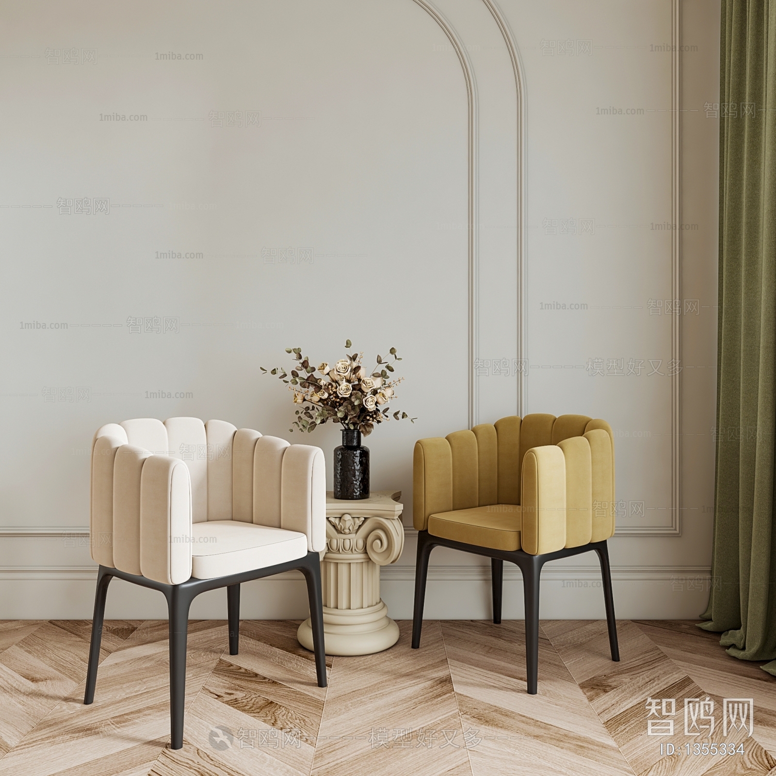 Modern French Style Single Chair