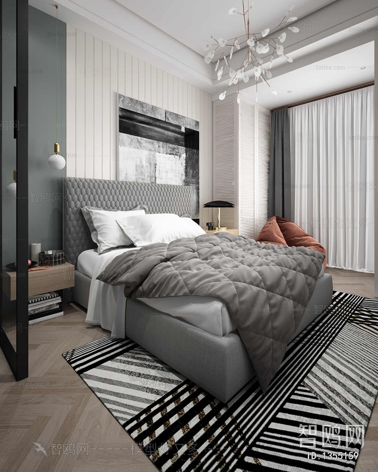 Modern Nordic Style Bedroom