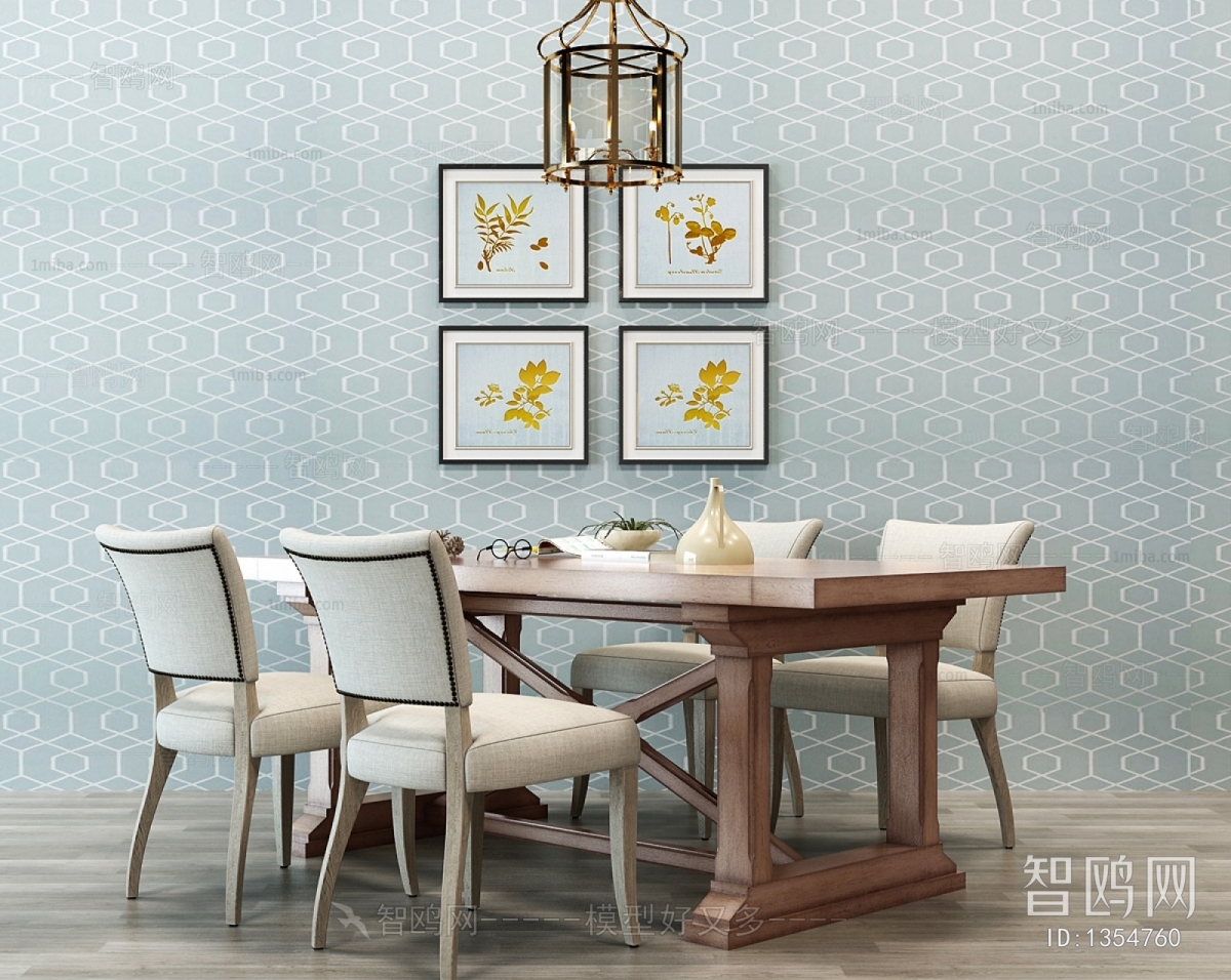 American Style Dining Table And Chairs