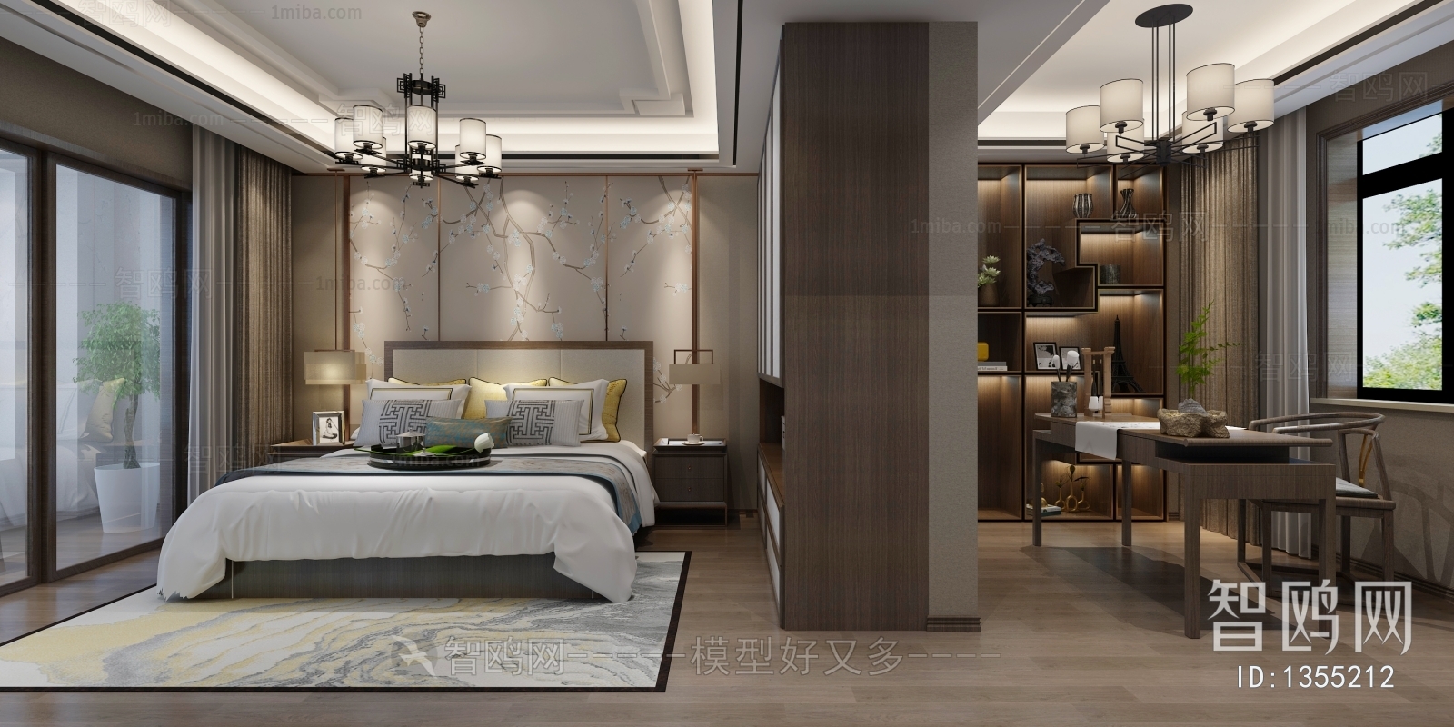 New Chinese Style Bedroom