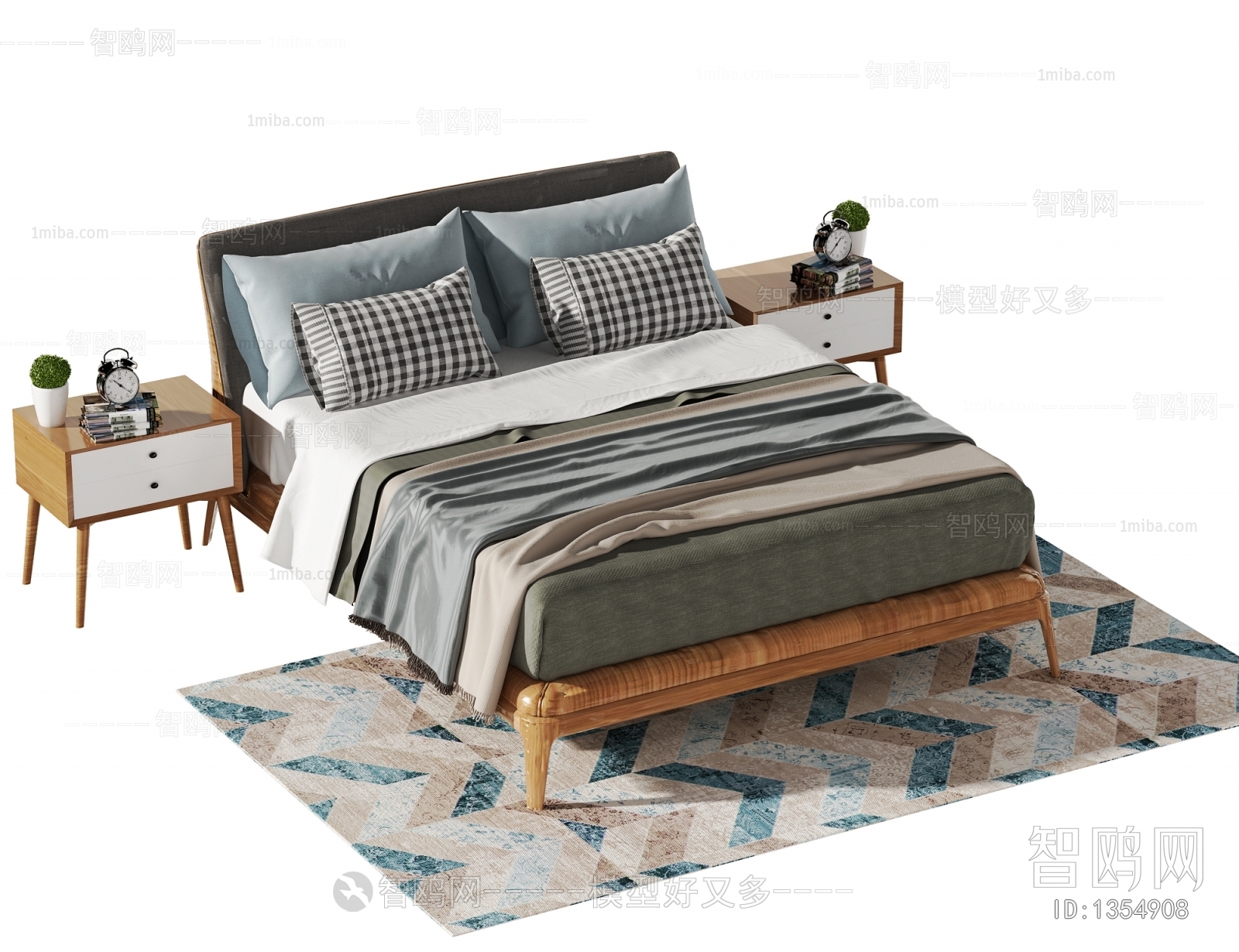 Nordic Style Double Bed