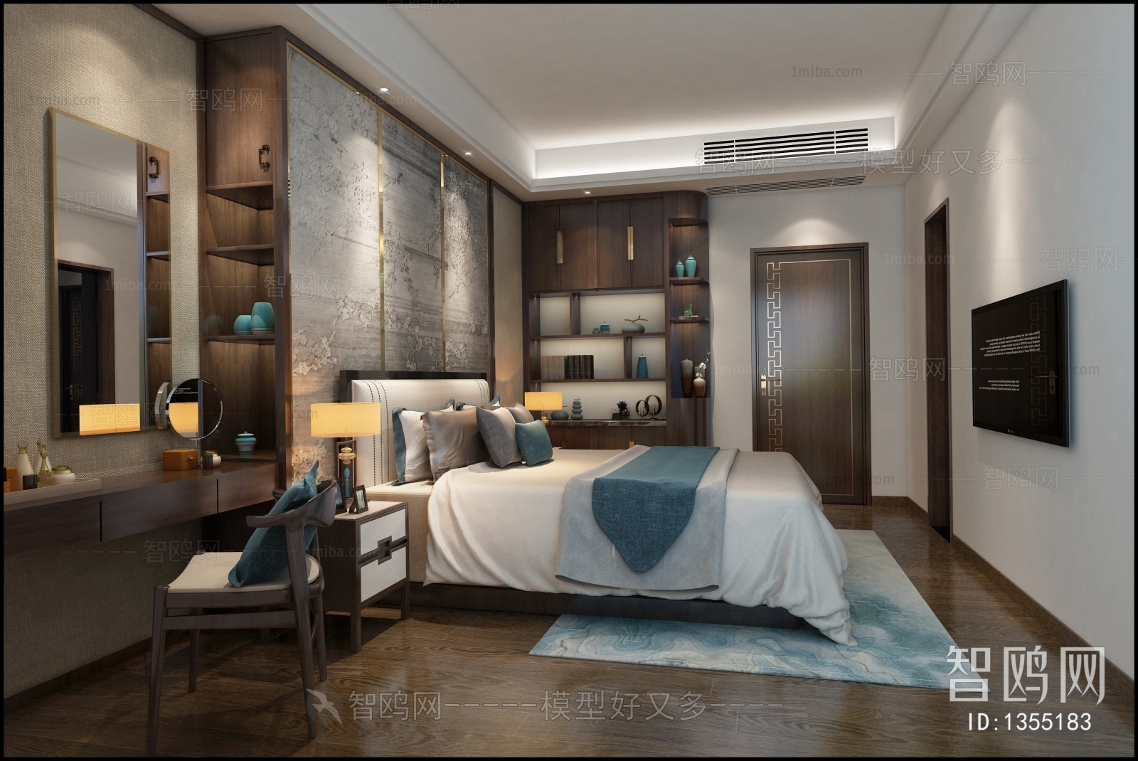 New Chinese Style Bedroom