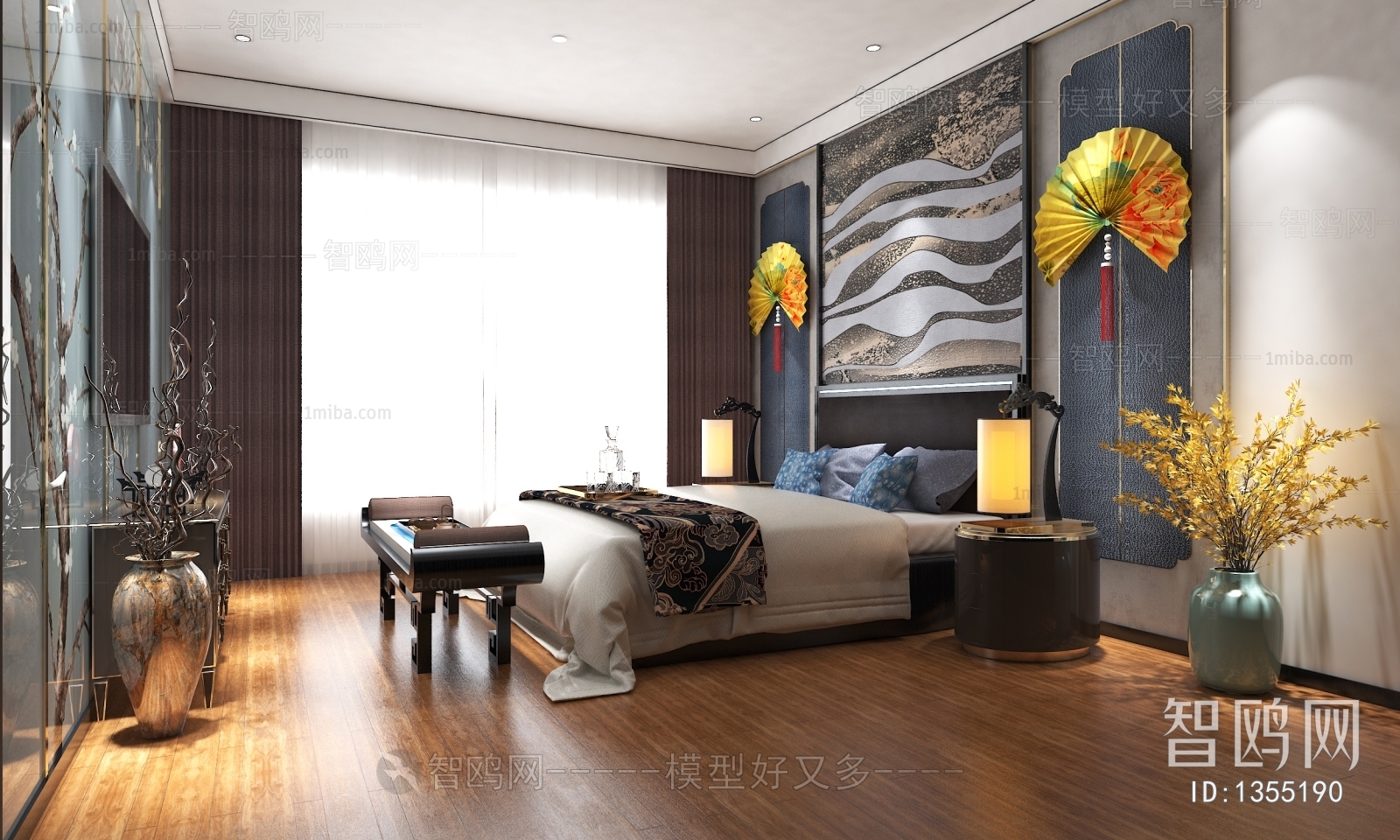 New Chinese Style Bedroom