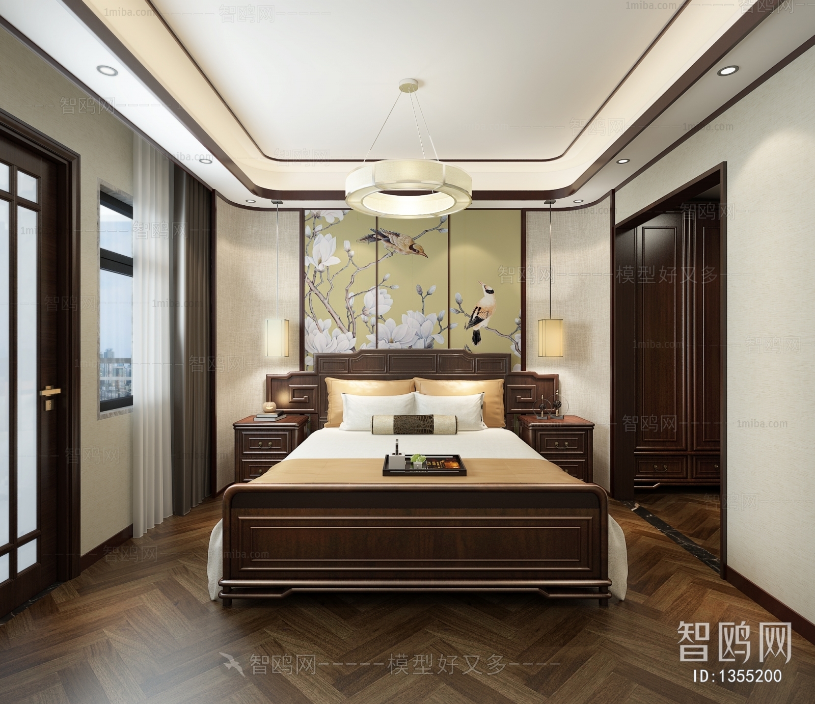 New Chinese Style Bedroom