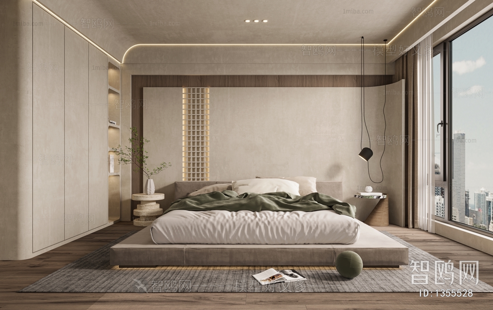 Wabi-sabi Style Bedroom