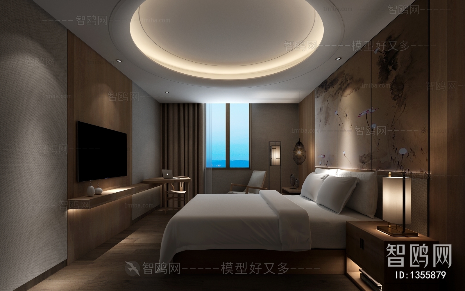 New Chinese Style Bedroom