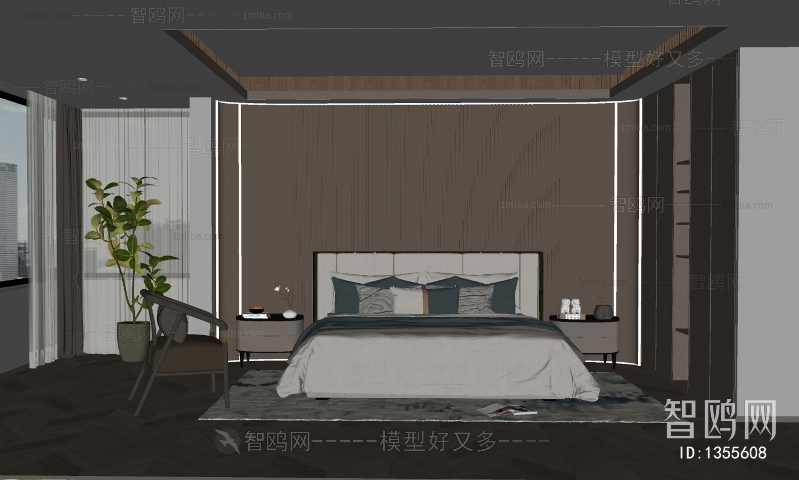 New Chinese Style Bedroom