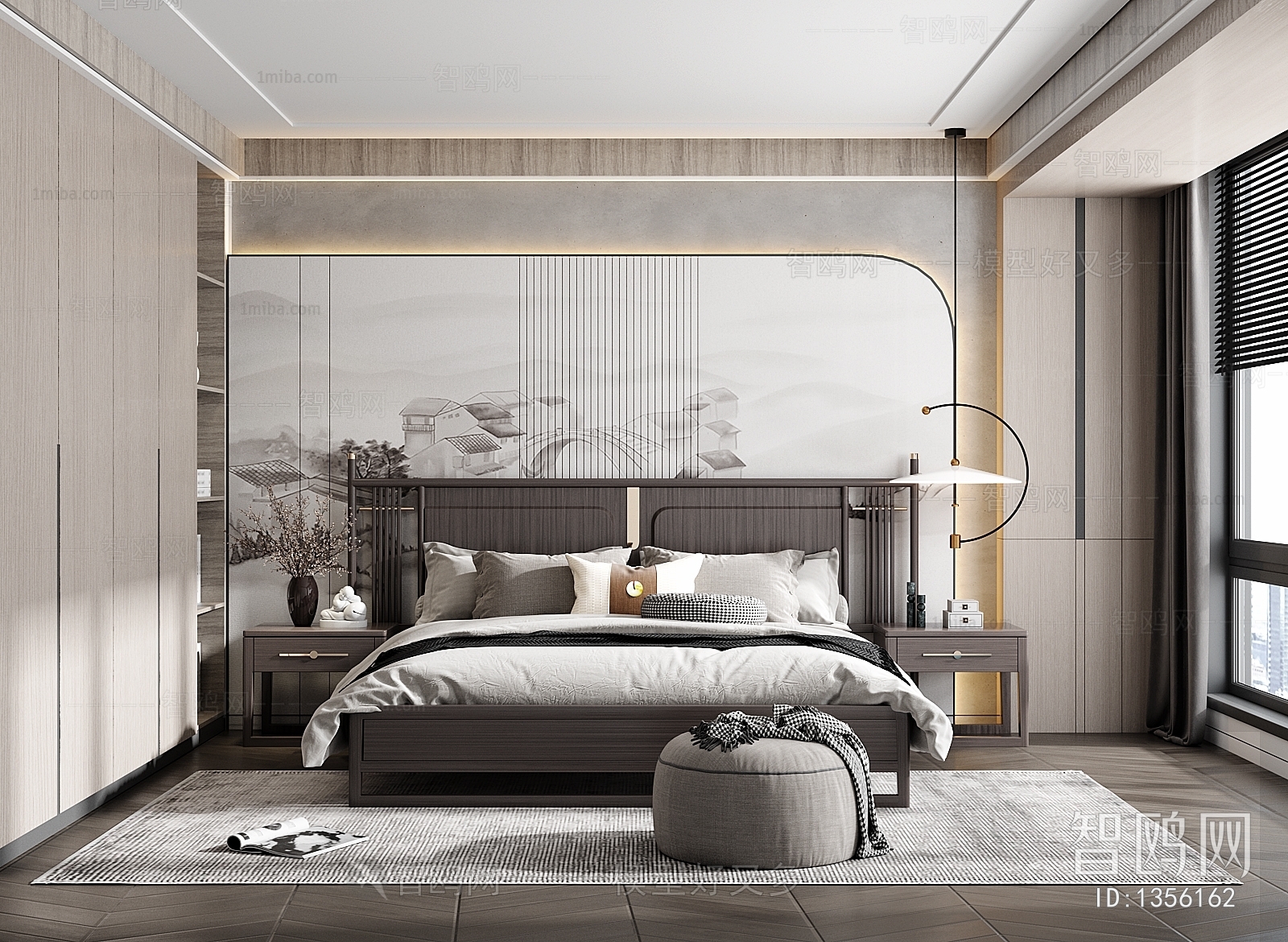 New Chinese Style Bedroom