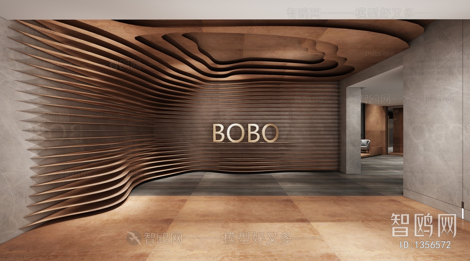 Modern Office Reception Desk