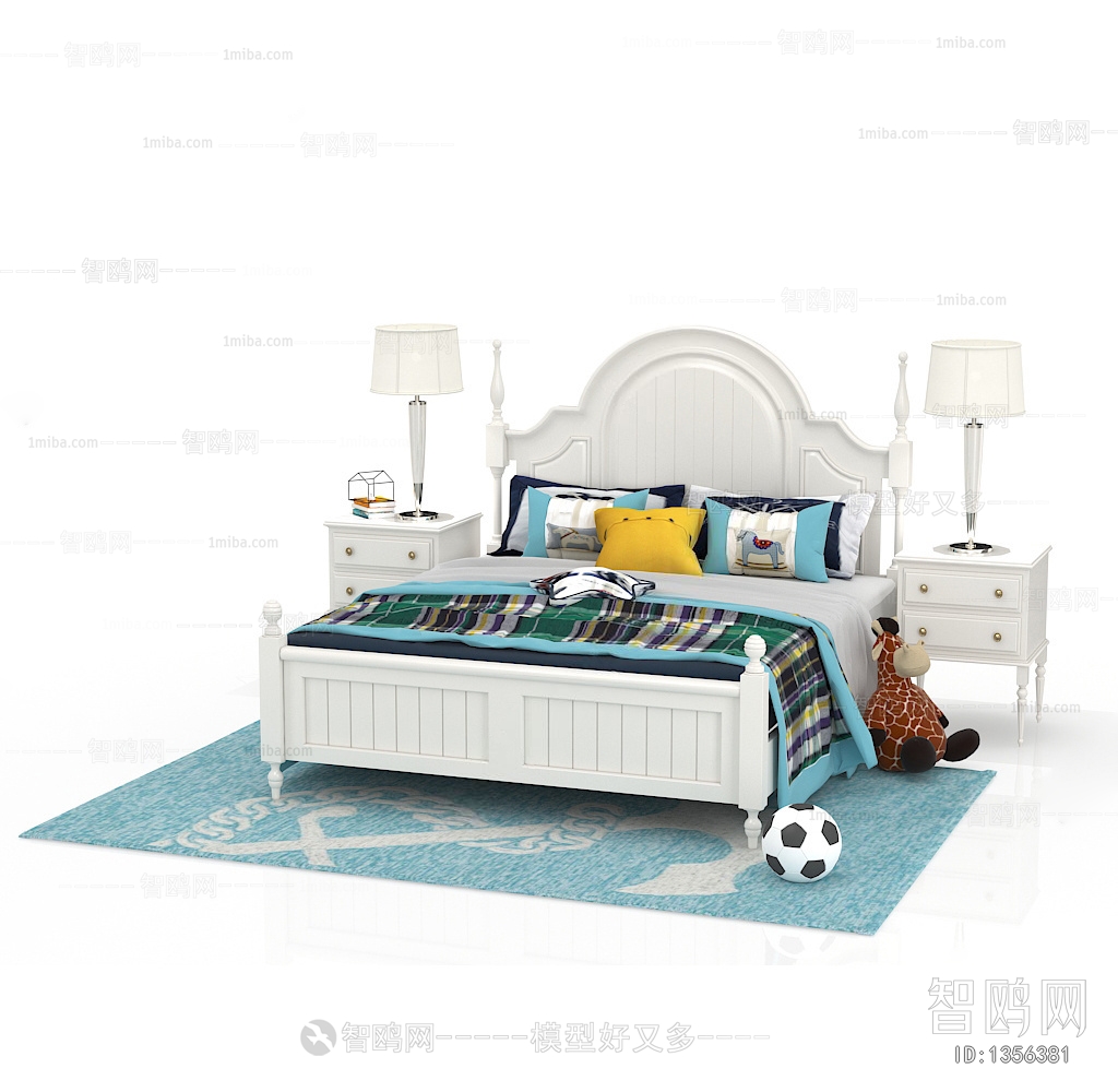 Simple European Style Child's Bed