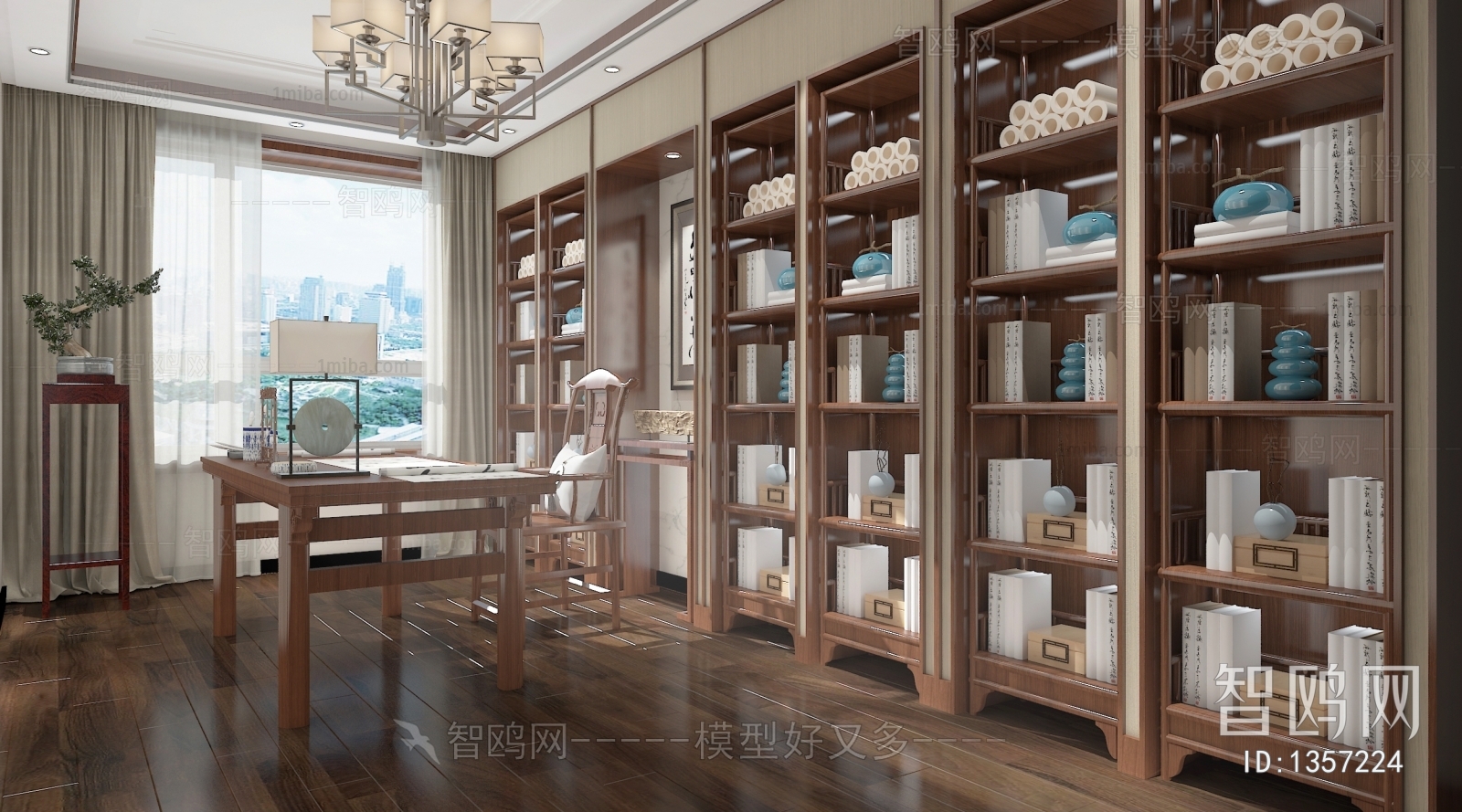 新中式书房