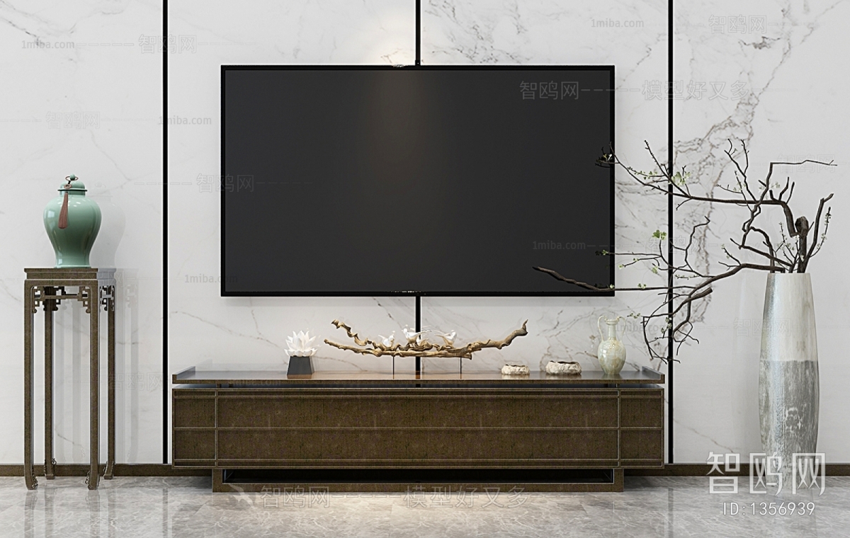 New Chinese Style TV Cabinet