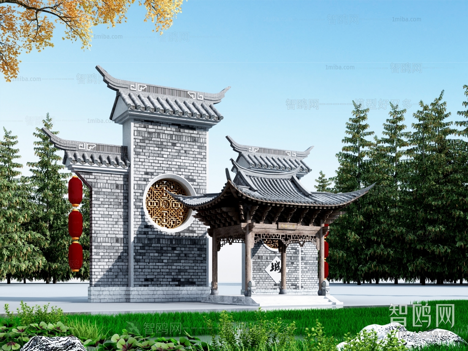 Chinese Style Ancient Architectural Buildings