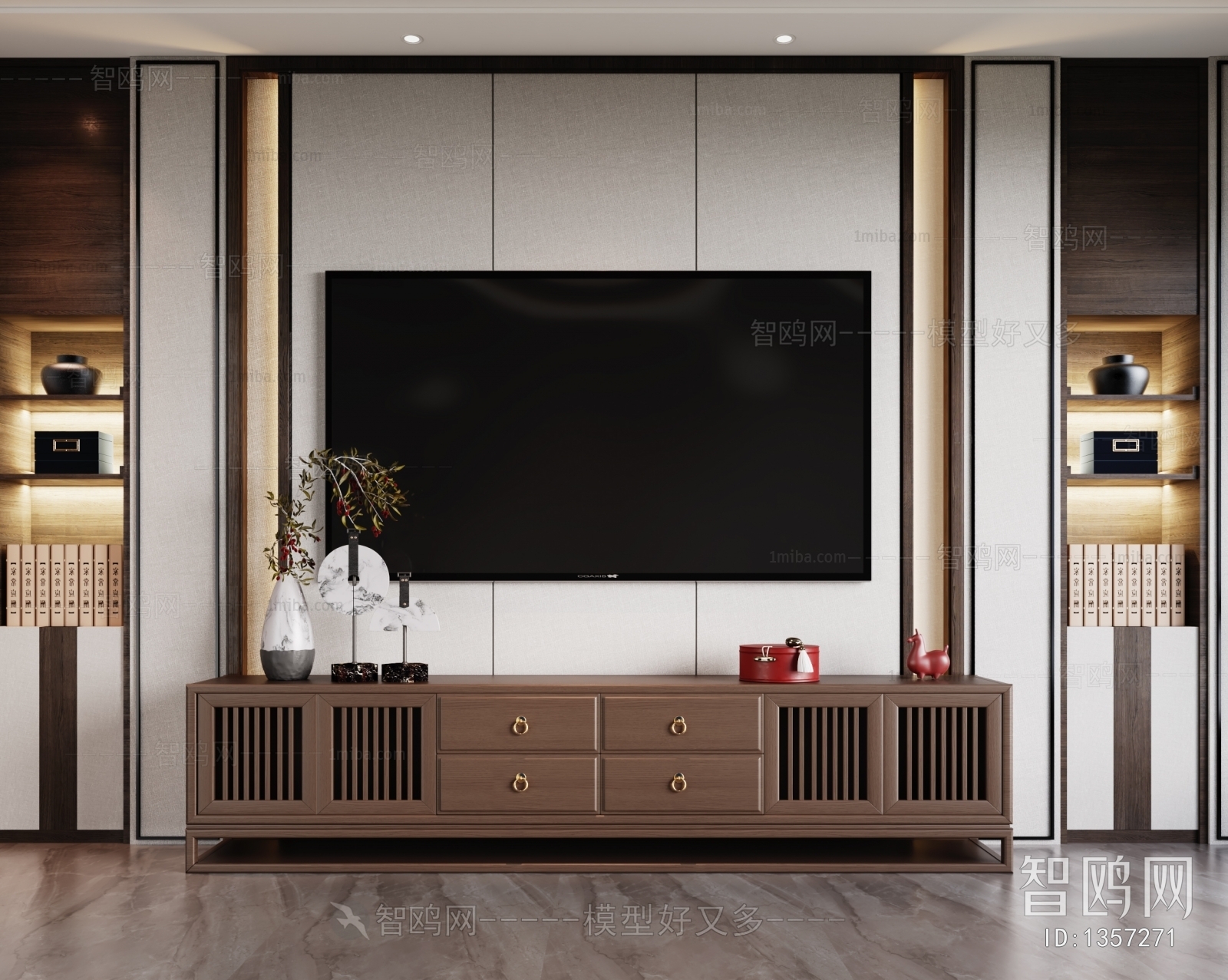 New Chinese Style TV Cabinet