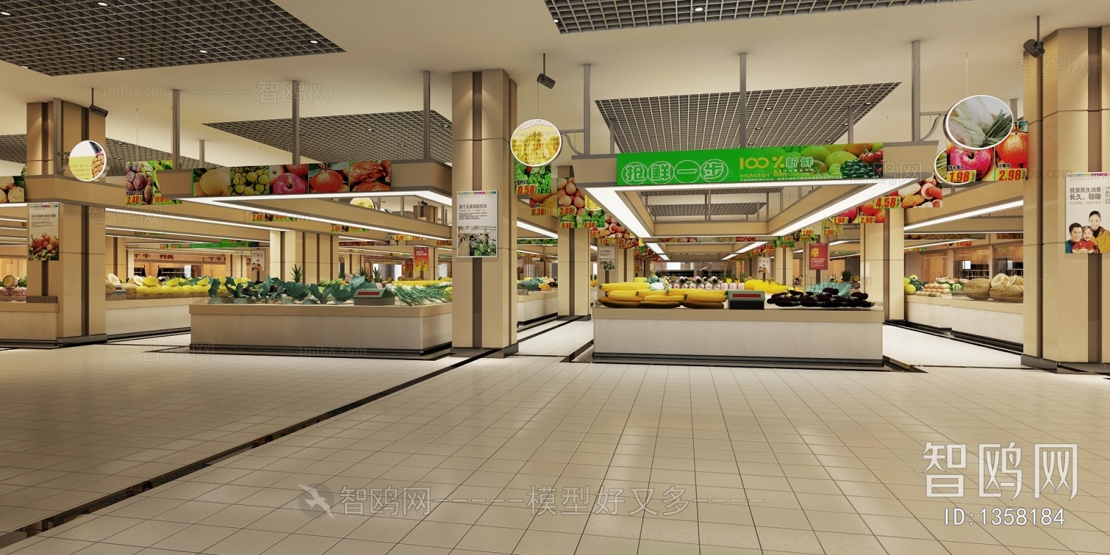 Modern Shopping Malls And Supermarkets