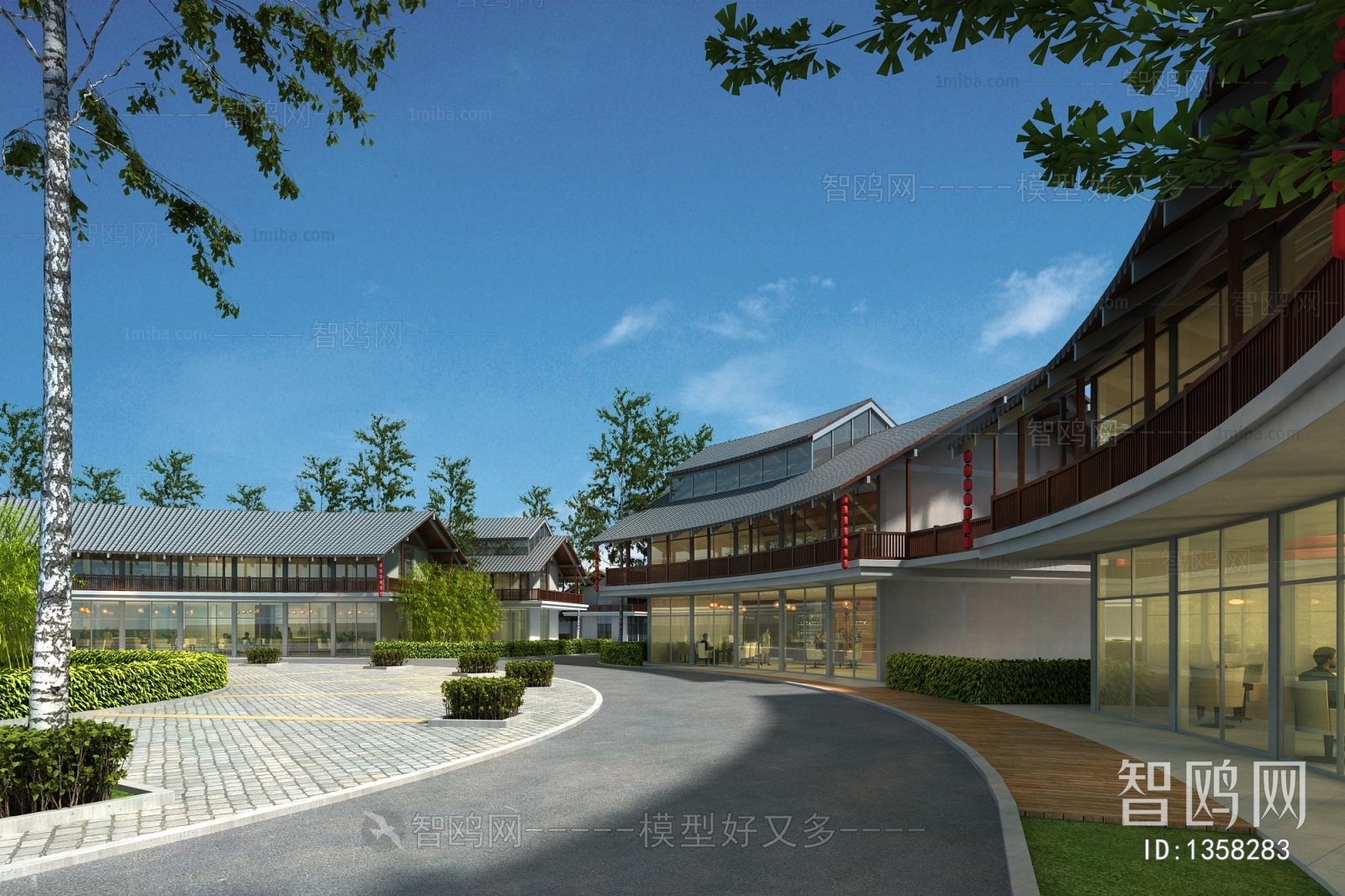 New Chinese Style Building Appearance