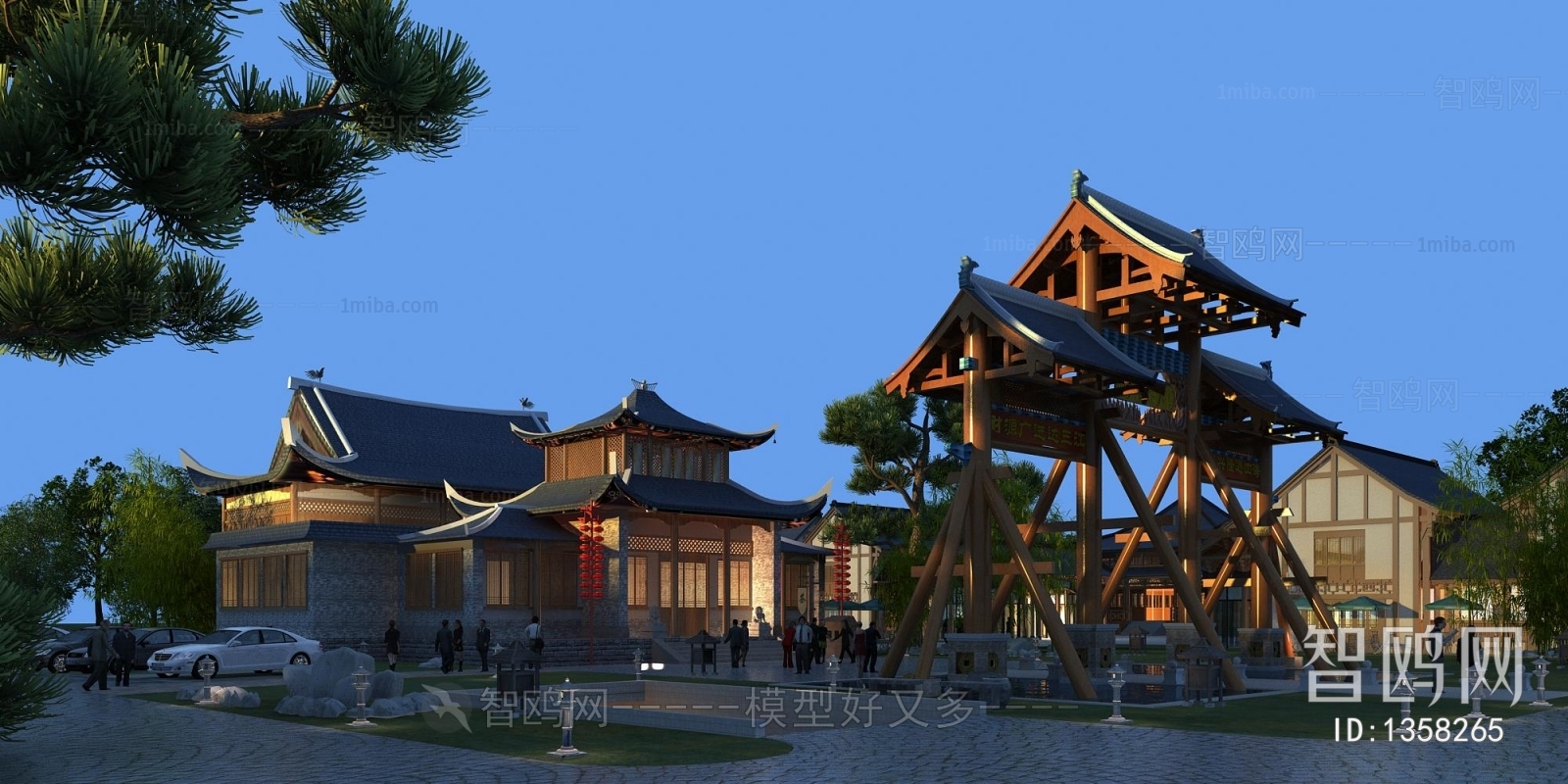 Chinese Style Ancient Architectural Buildings