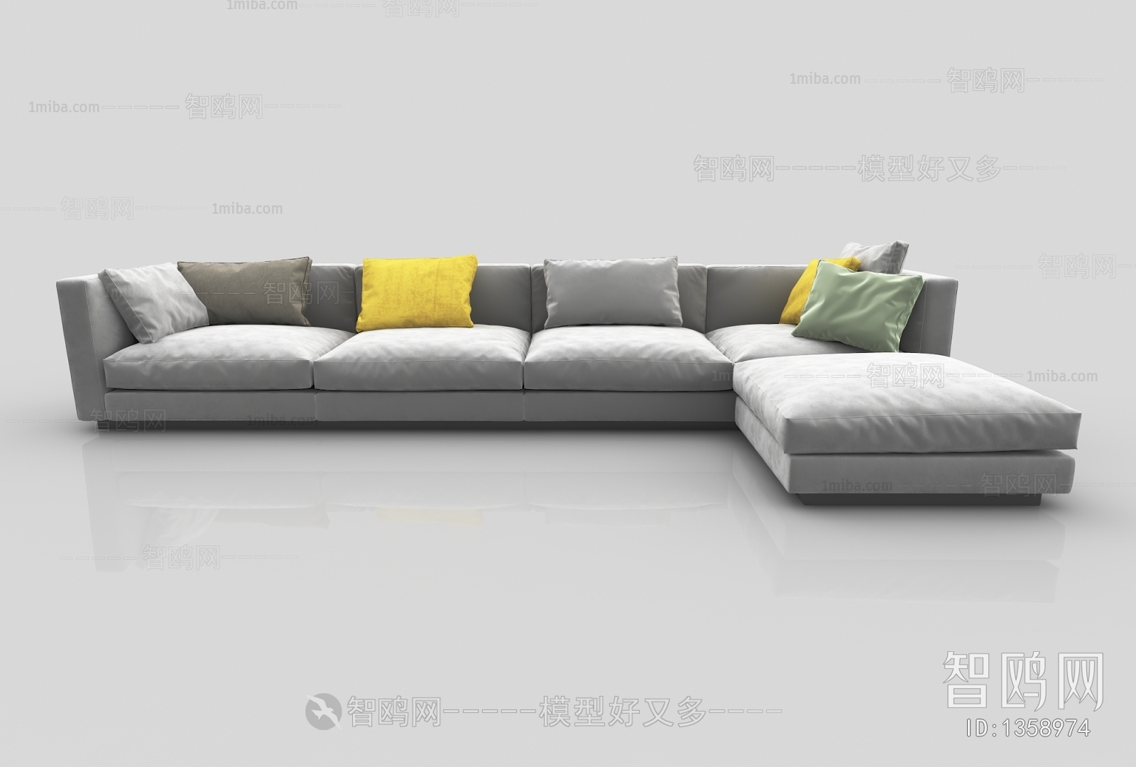 Modern Multi Person Sofa