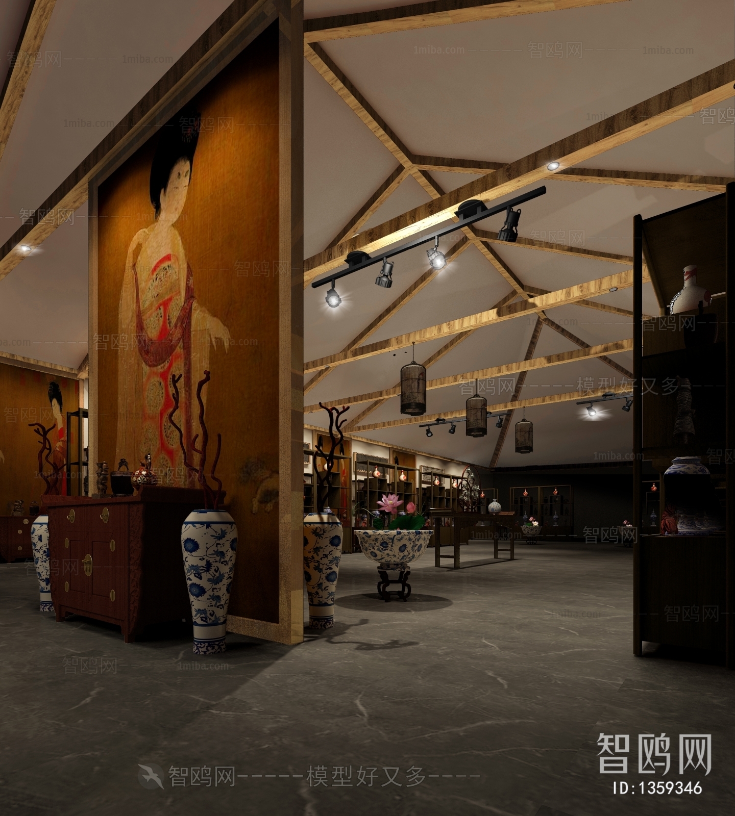 New Chinese Style Exhibition Hall