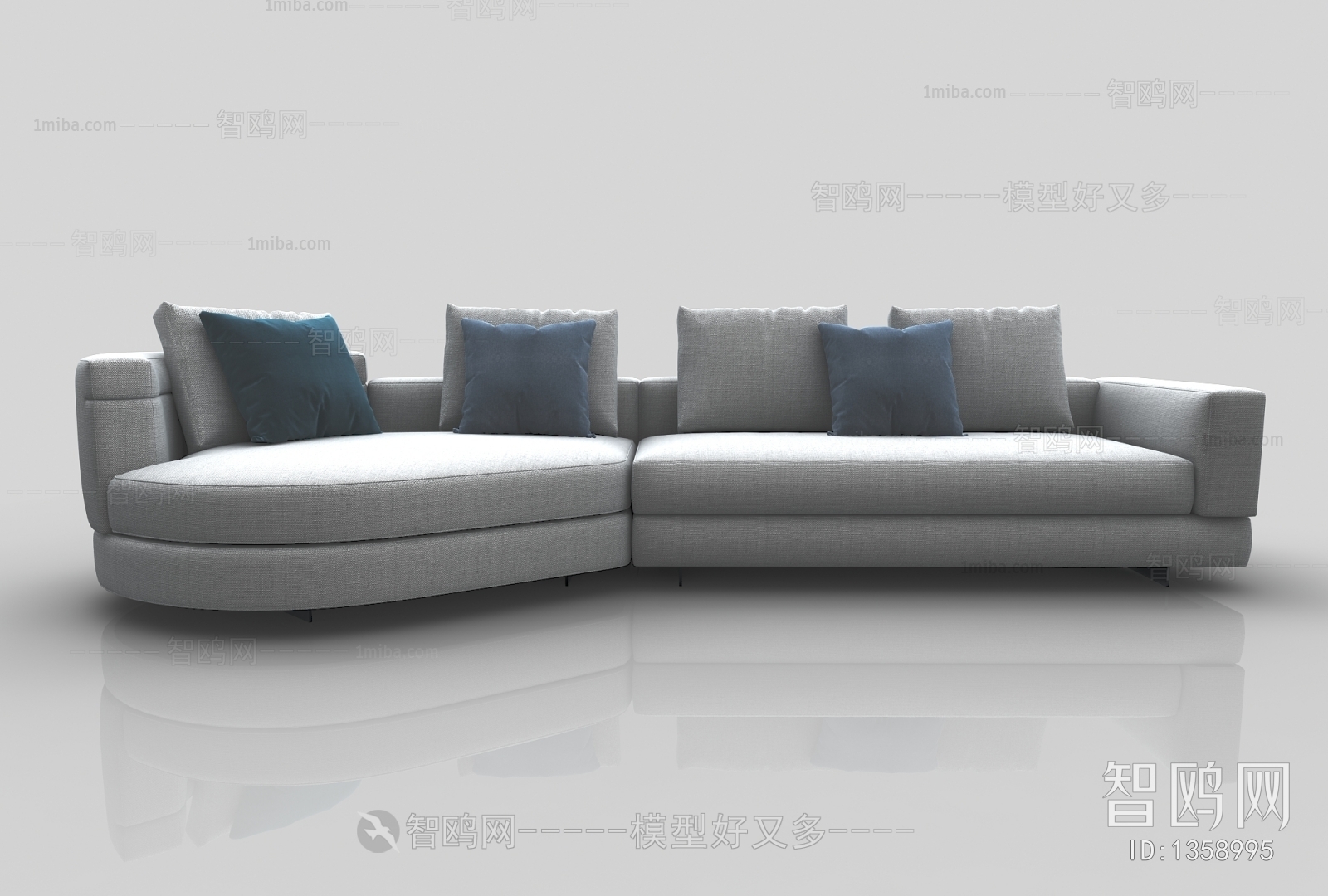 Modern Multi Person Sofa